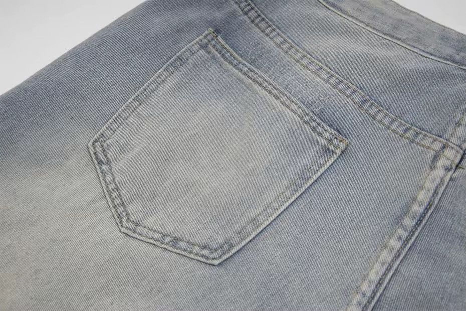 Other Washed Rhinestone River Denim Vintage Ripped Hole Shorts Y2k Size US 30 / EU 46 - 6 Thumbnail
