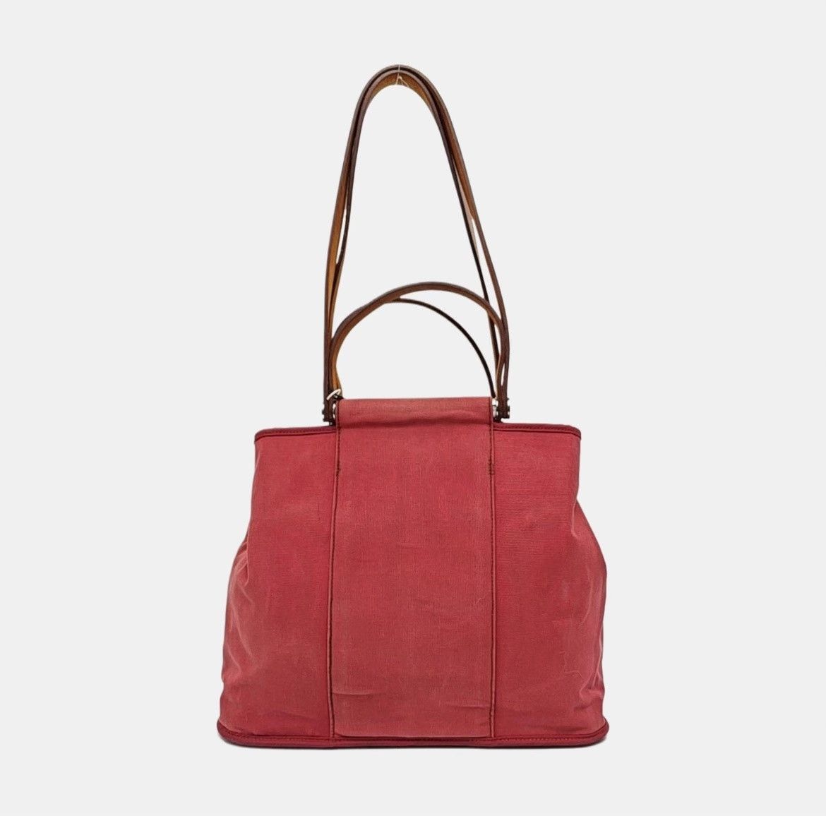 Hermes Hermes Cabag Red Canvas Tote Bag Size ONE SIZE - 5 Thumbnail