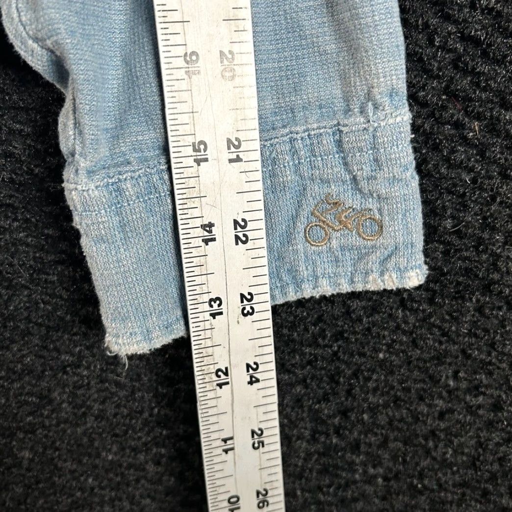 BMW VINTAGE BMW Shirt Button-Up Long Sleeve Chambray Blue Mens XL Size 46R - 4 Thumbnail