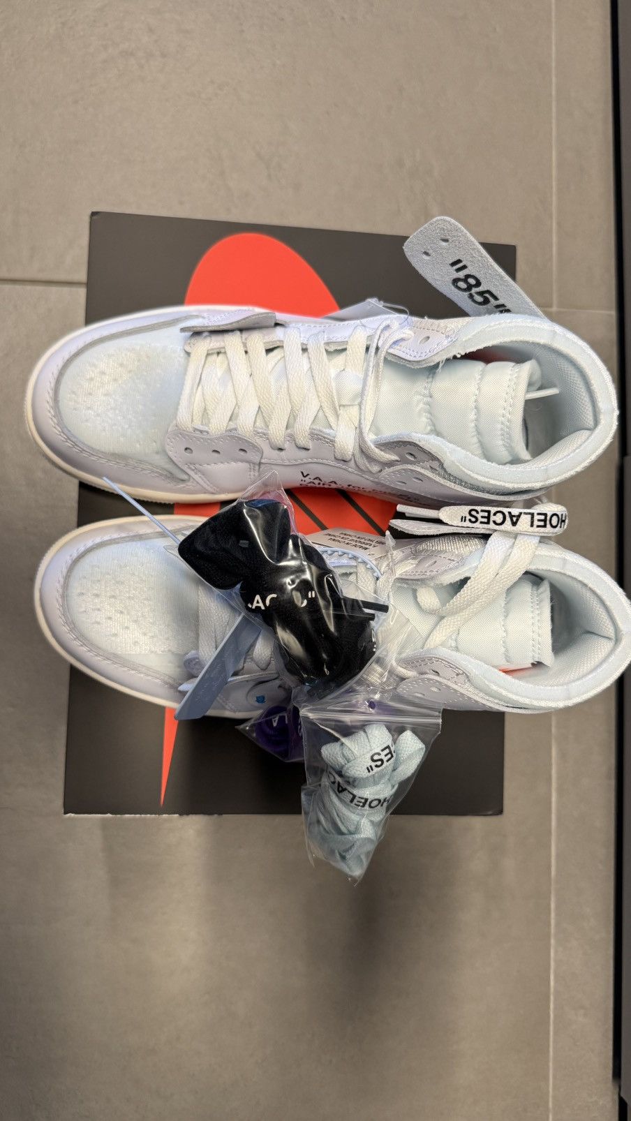 Nike × Off-White Air Jordan 1 Retro High V.A.A. Alaska Size US 6 / EU 39 - 4 Thumbnail