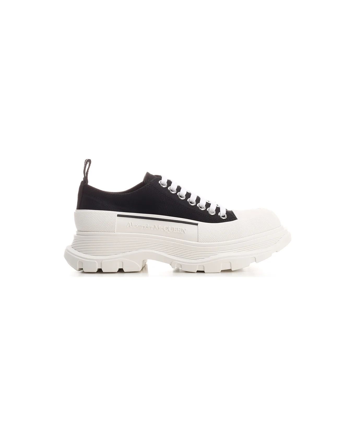 Alexander McQueen o1y1024 Low-Top Sneakers in White/Black Size US 7 / EU 40 - 2 Thumbnail