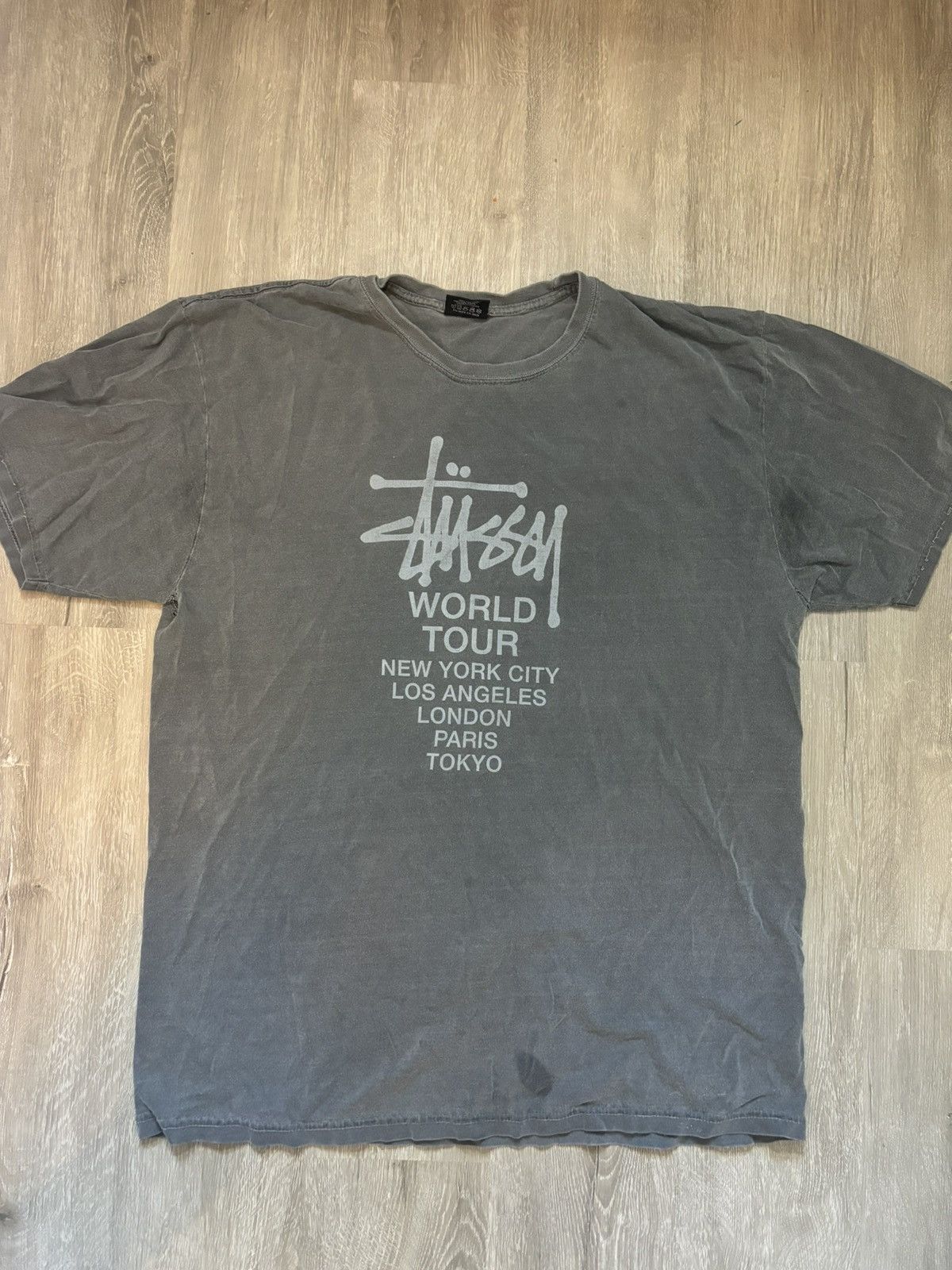 Stussy × Vintage Stussy world tour shirt Size US L / EU 52-54 / 3 - 1 Thumbnail