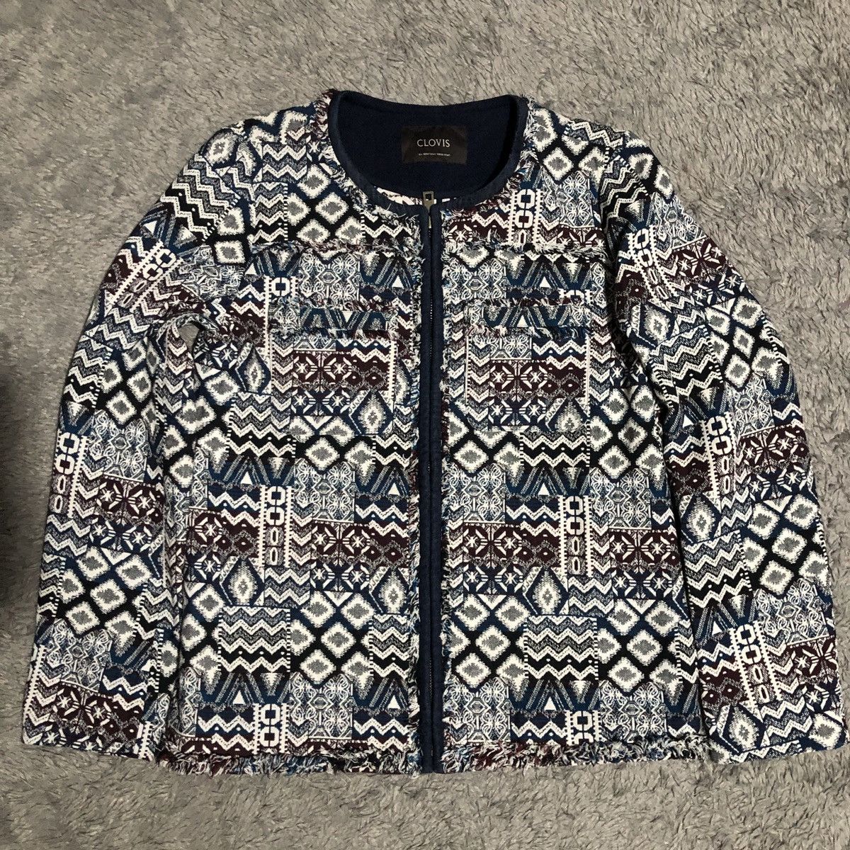 Japanese Brand Rare CLOVIS ETNIC BLAZER JACKET Size M / US 6-8 / IT 42-44 - 4 Thumbnail