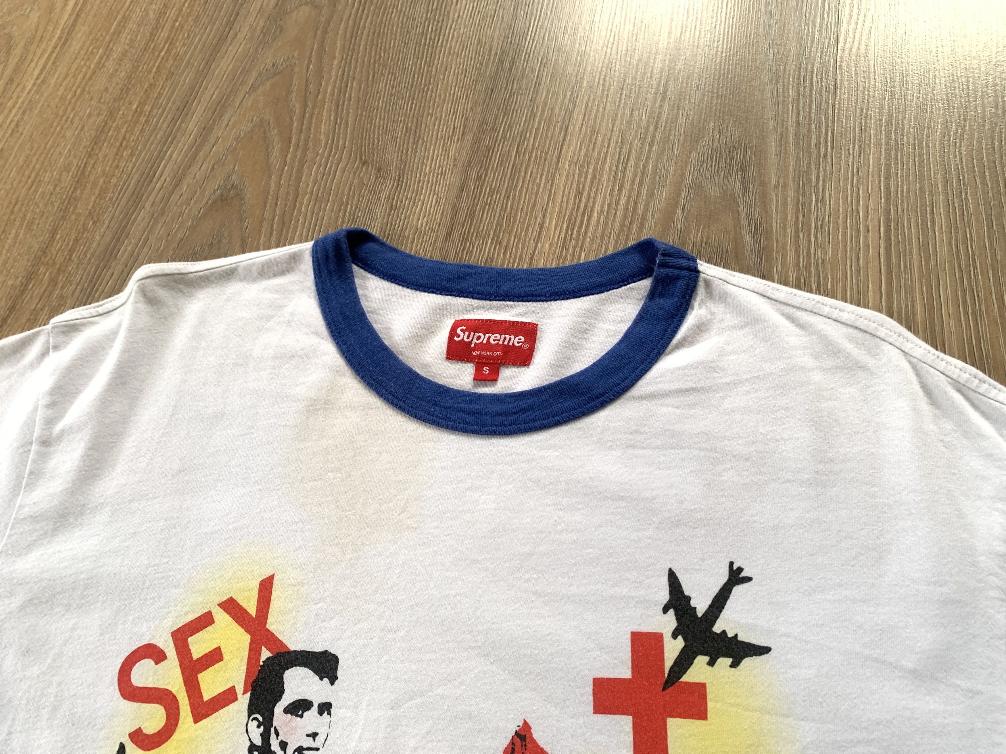 Supreme Vintage Supreme Sex in Heaven Ringer Tee Size US S / EU 44-46 / 1 - 4 Thumbnail