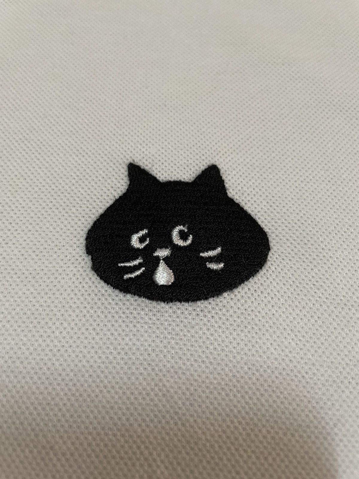Issey Miyake × Japanese Brand NET-NET BY ISSEY MIYAKE CATS EMBROIDERED POLO TEE Size US L / EU 52-54 / 3 - 6 Thumbnail