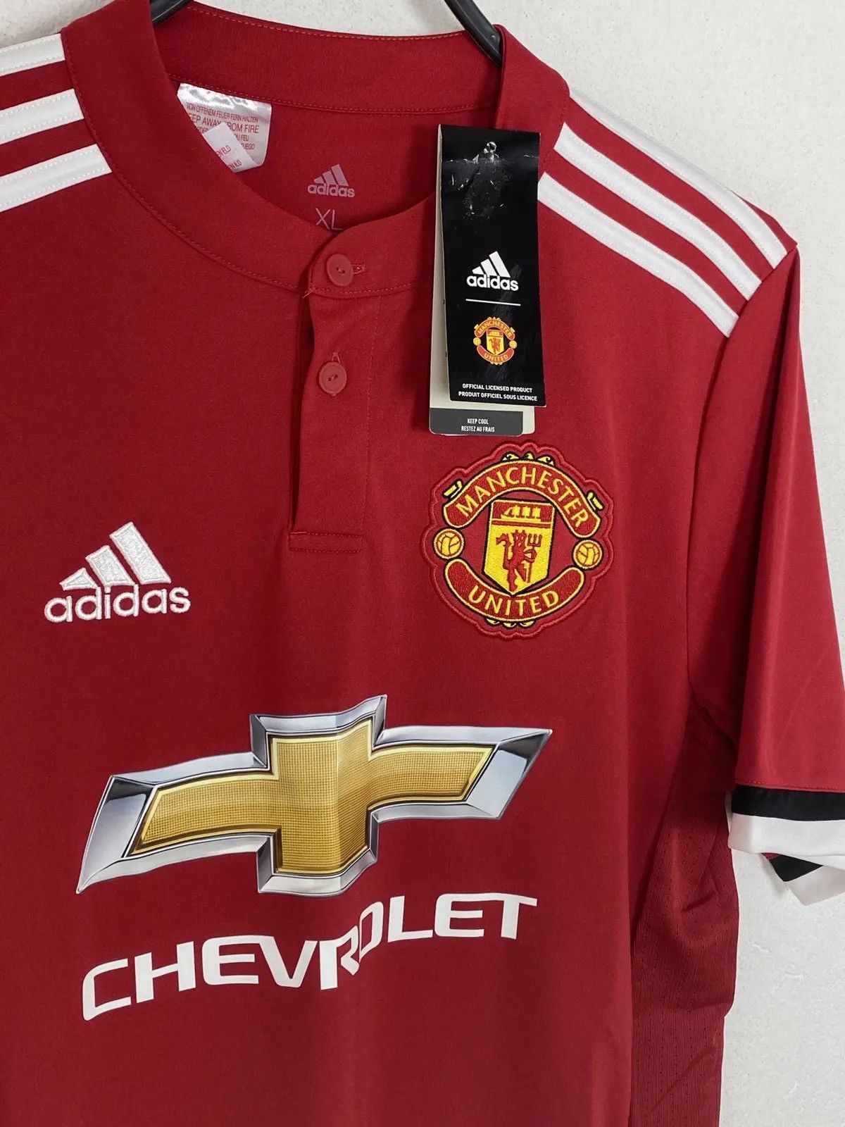 Adidas BNWT Adidas x Manchester United 2017 Kids Soccer Jersey Size US S / EU 44-46 / 1 - 2 Thumbnail