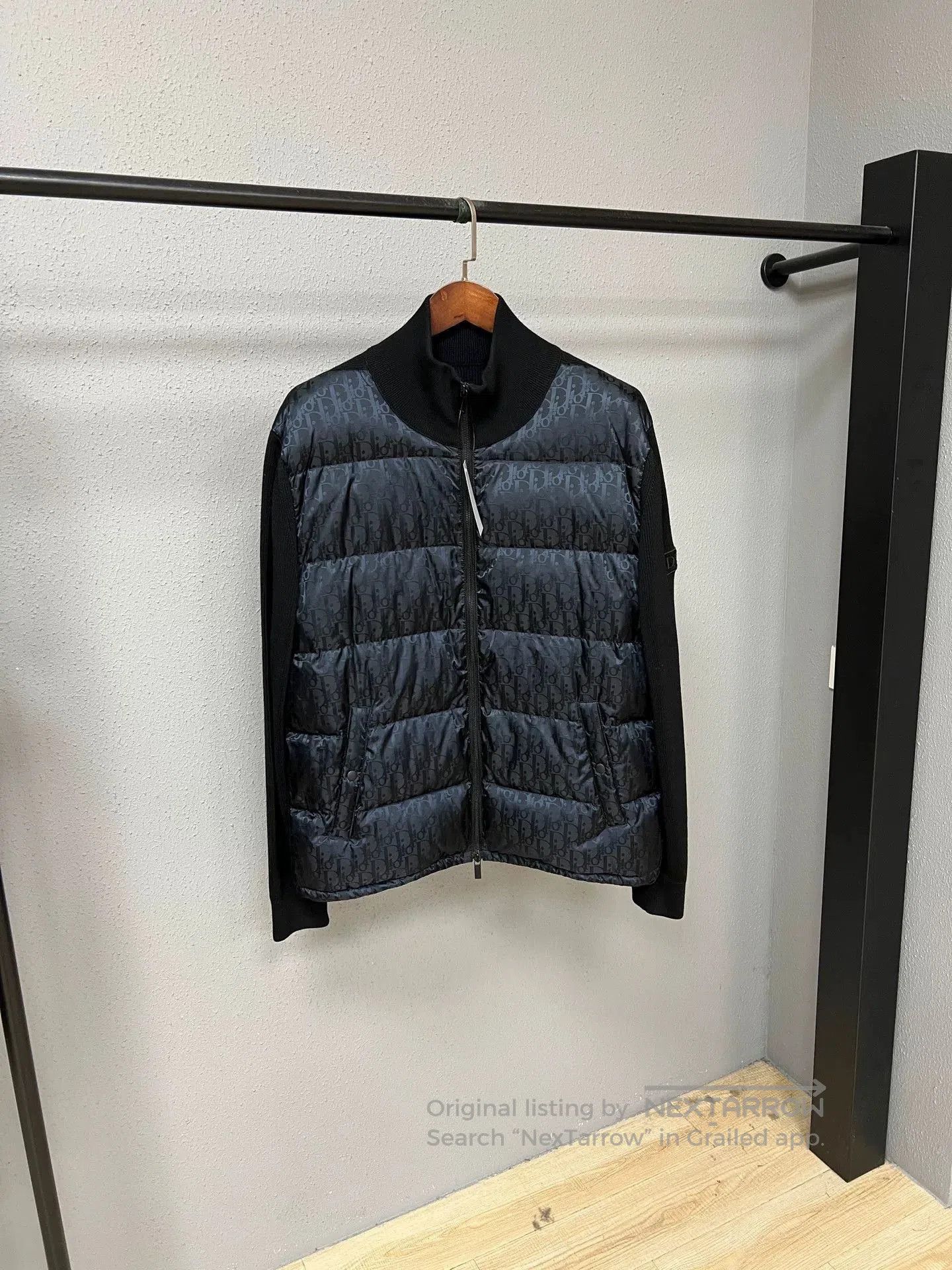 Dior Dior Knitted Down Jacket in Black. Size US XXL / EU 58 / 5 - 1 Thumbnail