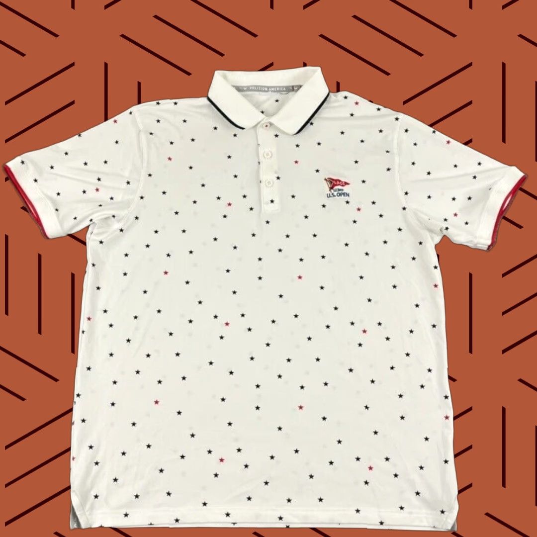 Puma PUMA Polo Shirt Men Large White Star 123rd US Open Los Angeles Country Club LACC Size US L / EU 52-54 / 3 - 1 Thumbnail