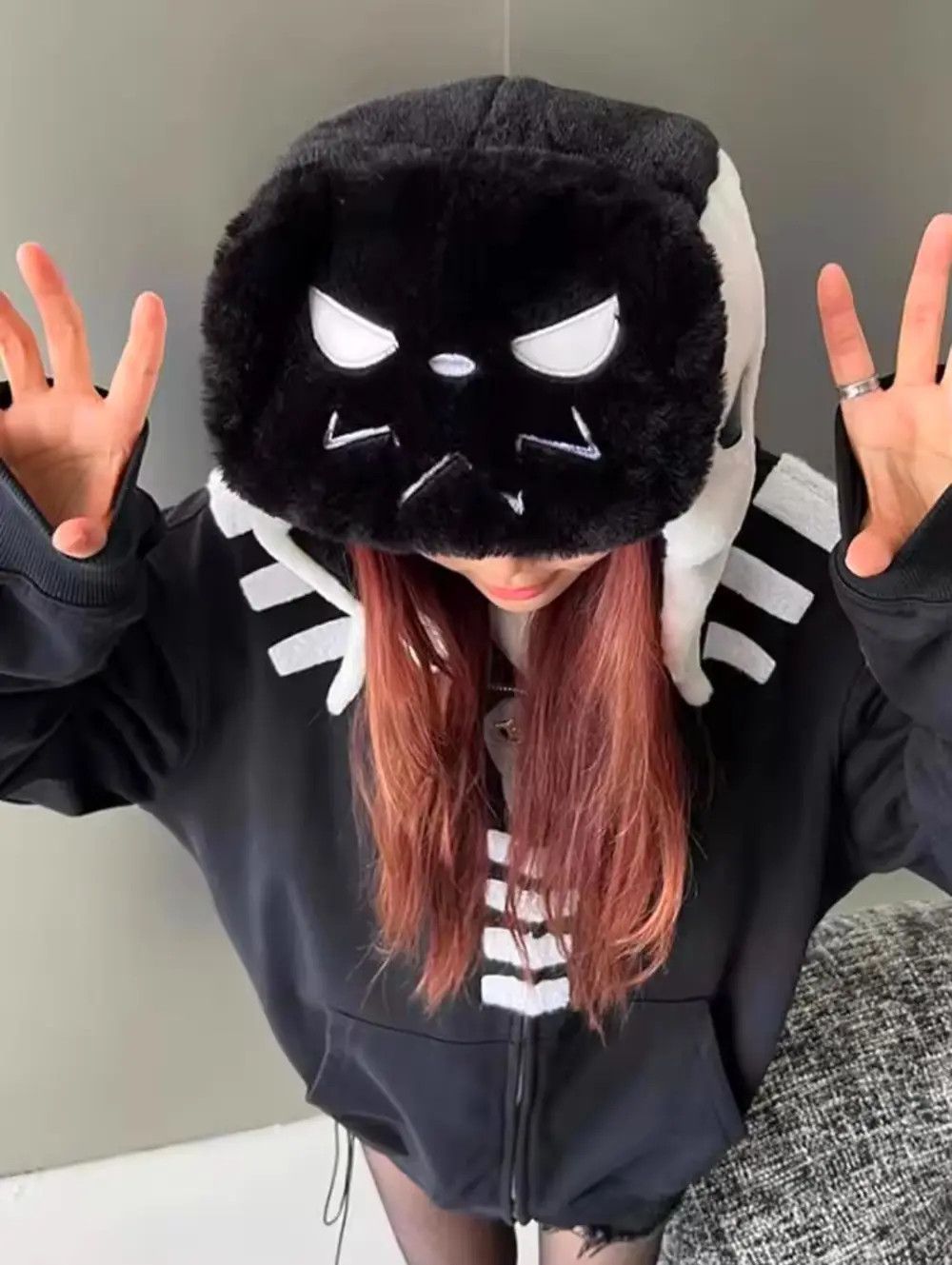 Japanese Brand Anime KAKAZZY SOULEATER Daijin Cat Hat Ushanka Winter Hat Size ONE SIZE - 7 Thumbnail