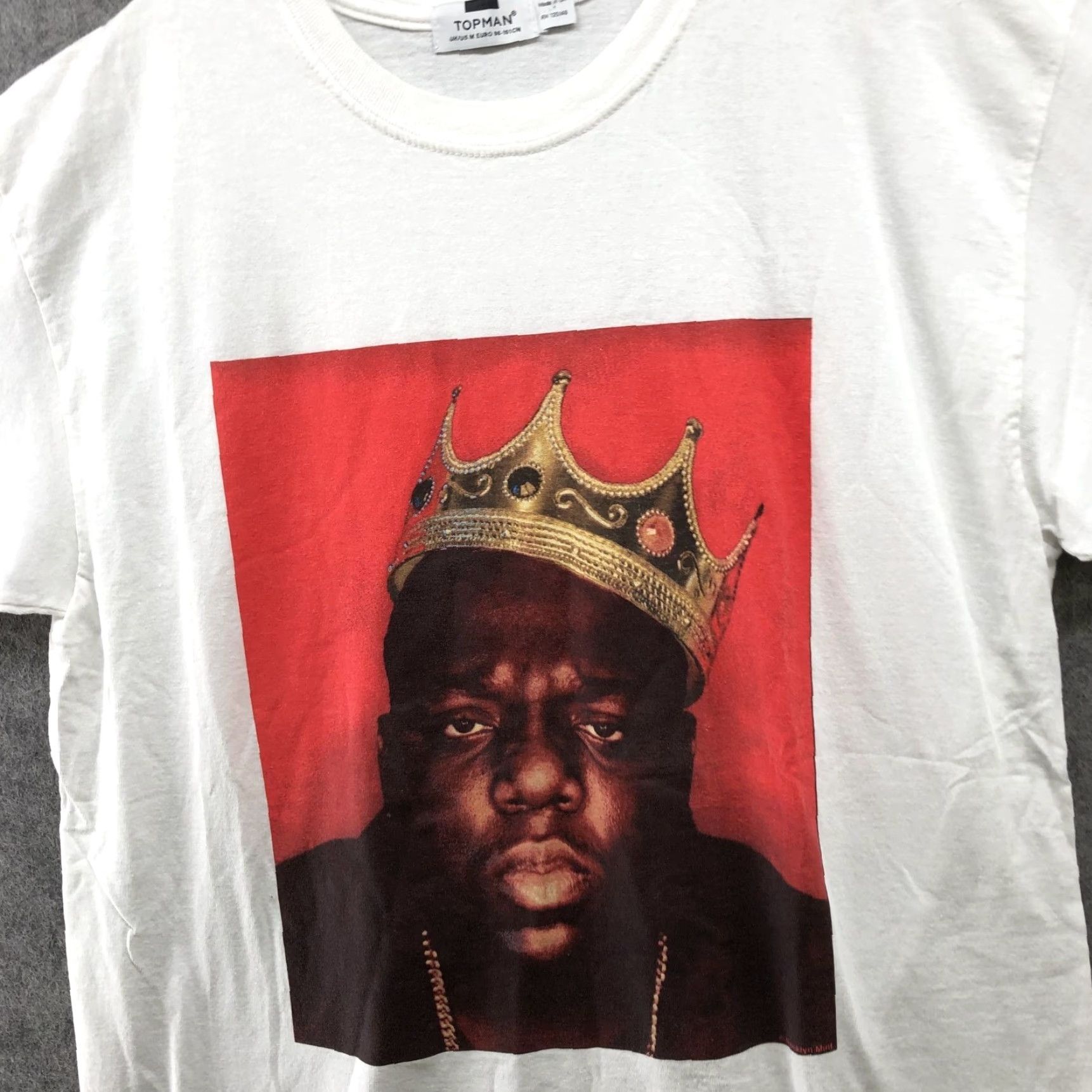 Topman Topman Notorious BIG T Shirt Mens M White Short Sleeve Graphic Retro Hip Hop Size US M / EU 48-50 / 2 - 3 Thumbnail