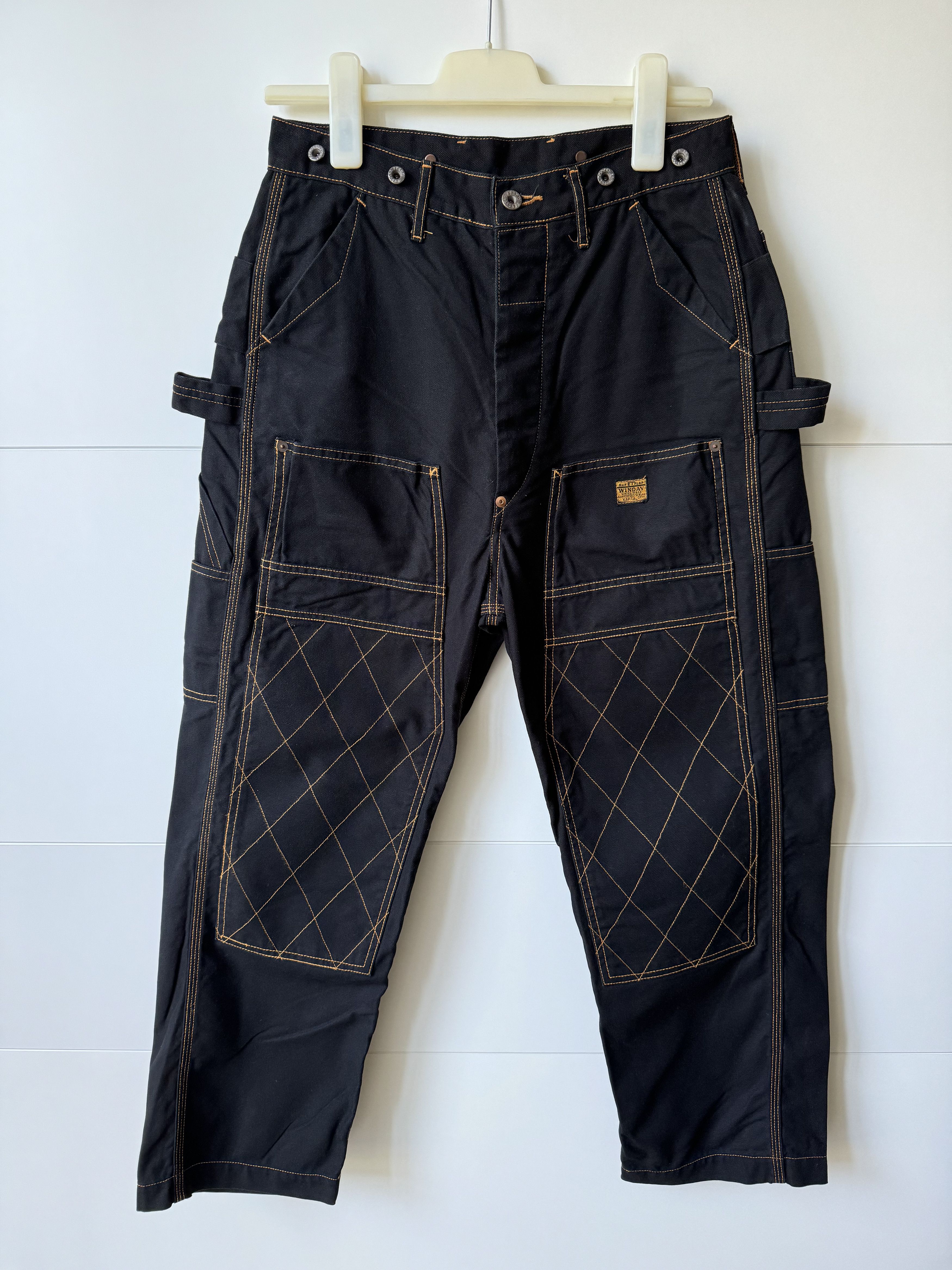 [1] Light Canvas Lumber Pants in Black