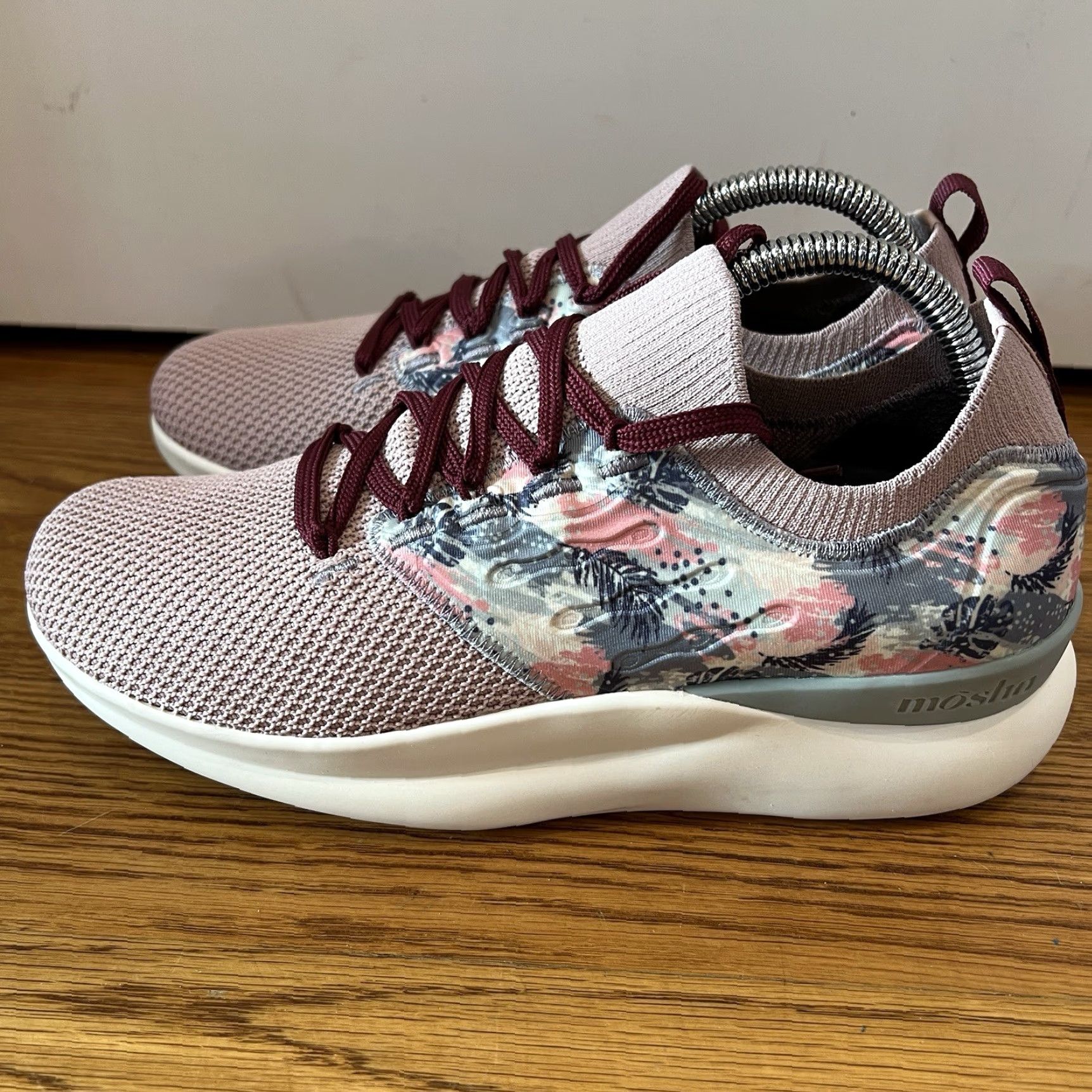 Vintage Moshn Pulse Sneakers Women Size 8 M Pink Floral Walking Casual Shoes Womens Size US 8 / IT 38 - 6 Thumbnail