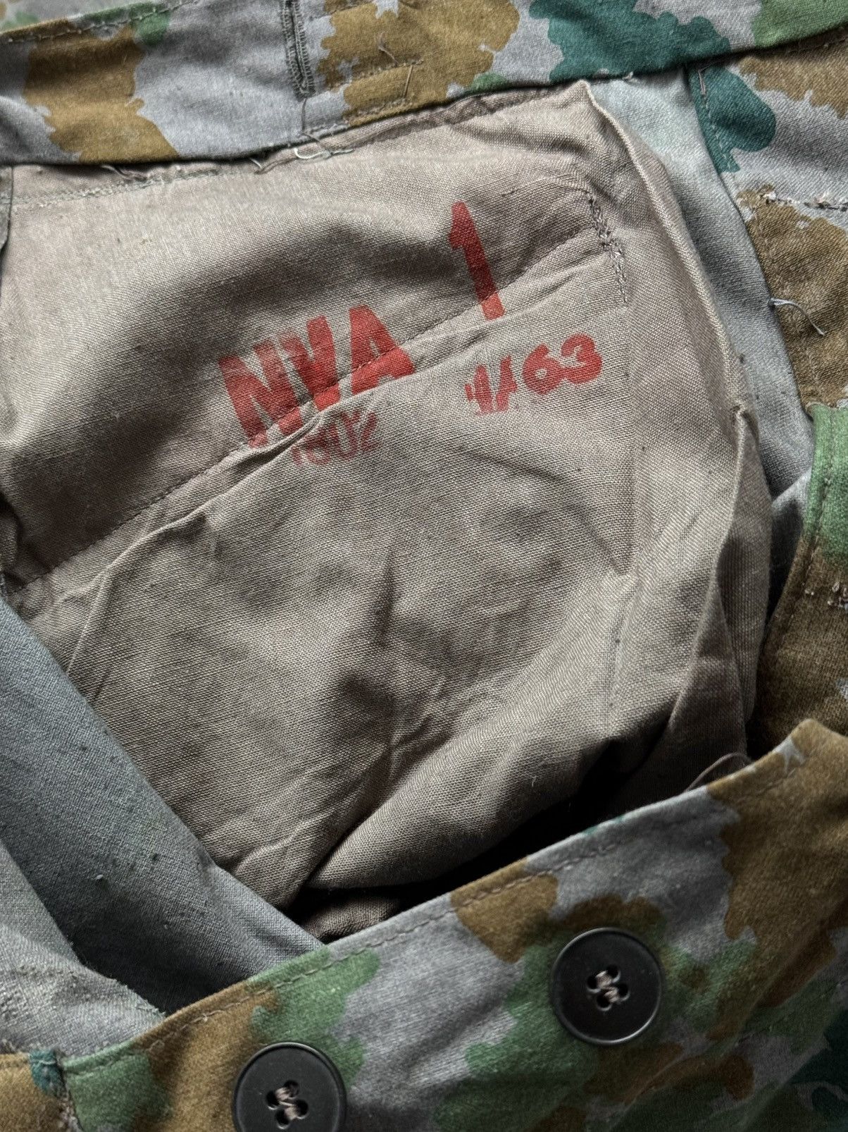 Vintage 1960s Vintage East German 'NVA' Blumentarn Camo Pants Size US 36 / EU 52 - 6 Thumbnail