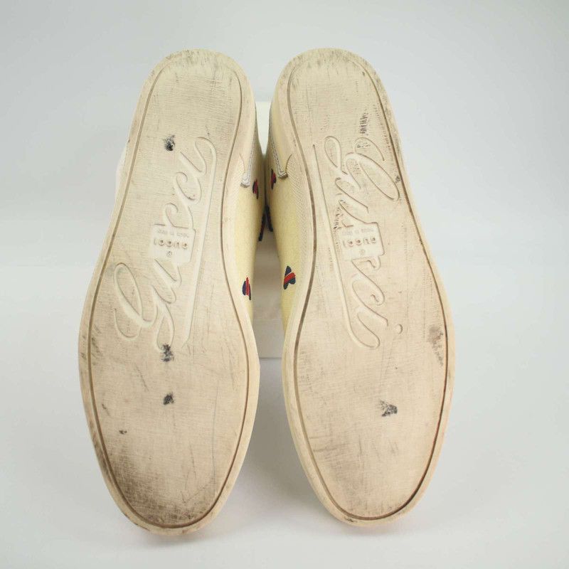 Gucci Gucci White Low Top Sneakers with Colorful Hearts Size US 6.5 / EU 39-40 - 3 Thumbnail