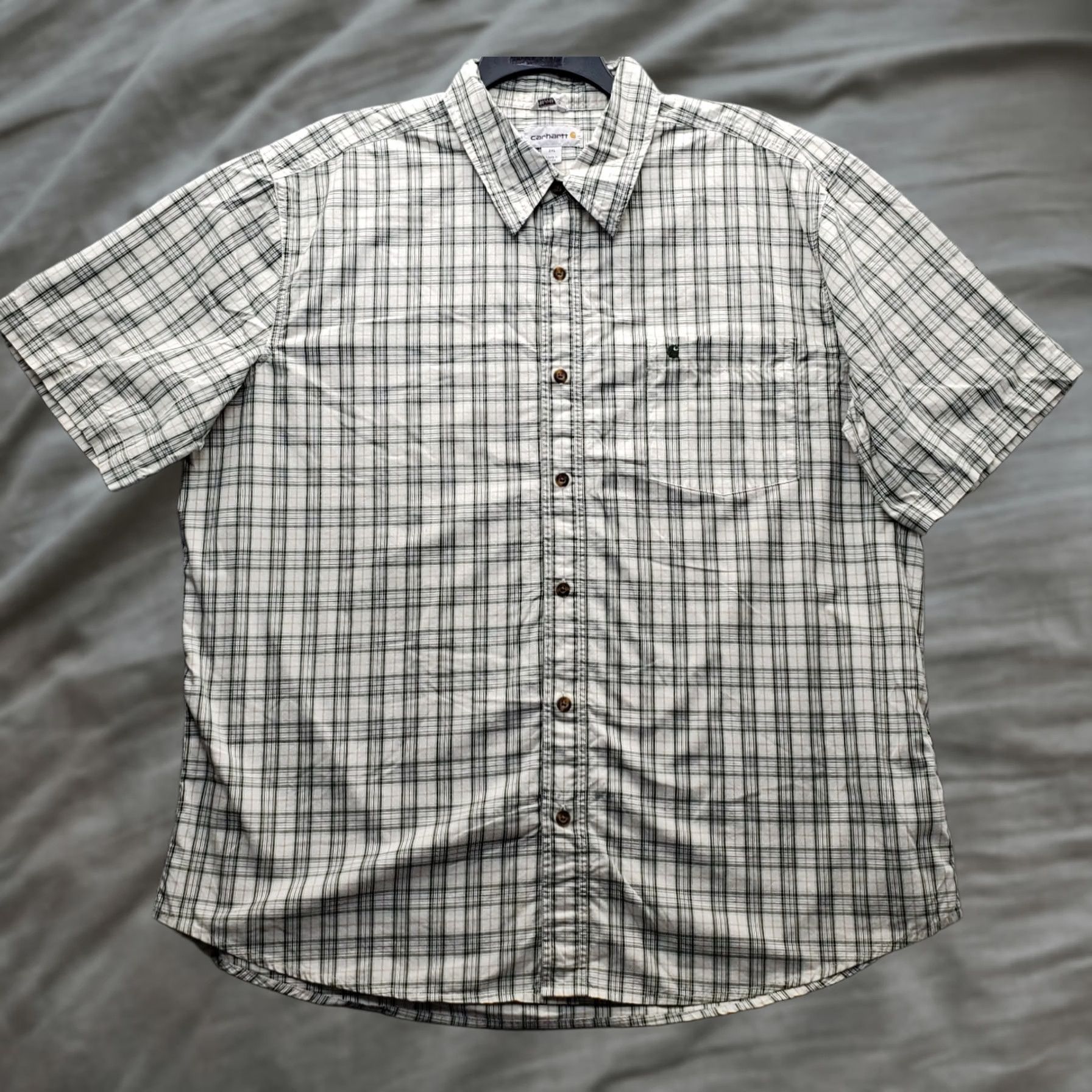 Carhartt Carhartt Shirt Mens 2XL Multi Plaid Relaxed Fit Short Sleeve Collared Button Up Size US XXL / EU 58 / 5 - 1 Thumbnail