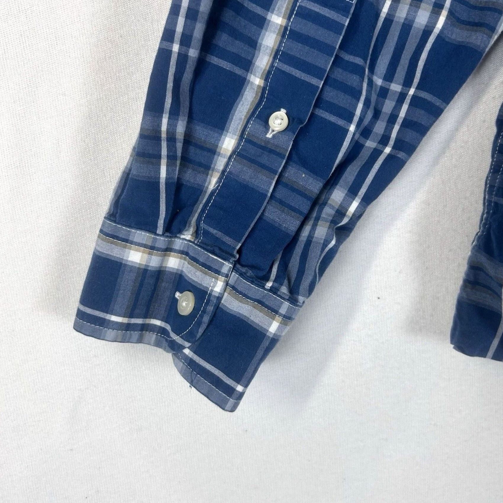 Eddie Bauer Eddie Bauer Button-Up Shirt Mens XL Blue Plaid Classic Fit Casual Size US XL / EU 56 / 4 - 7 Thumbnail