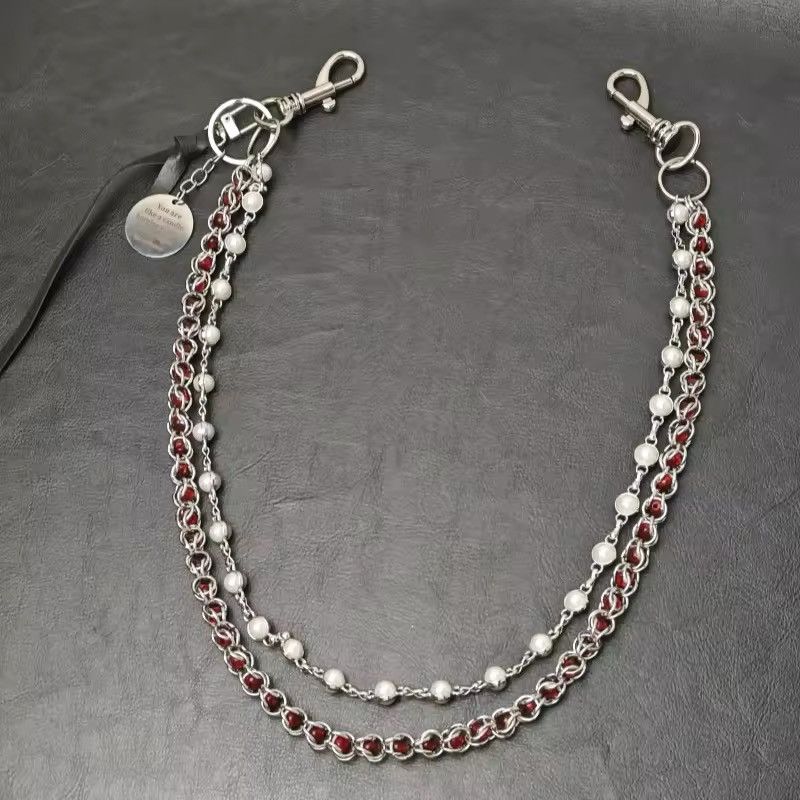 Japanese Brand × Jewelry 2 layer Natural Echo Red Pearl WalletChain ❤️ Size ONE SIZE - 1 Thumbnail