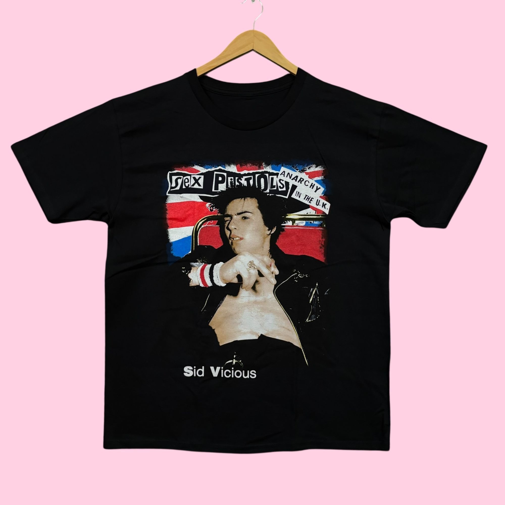 Band Tees Sex Pistols Anarchy in the UK Sid Vicious Punk Band Tee L Size US L / EU 52-54 / 3 - 1 Thumbnail