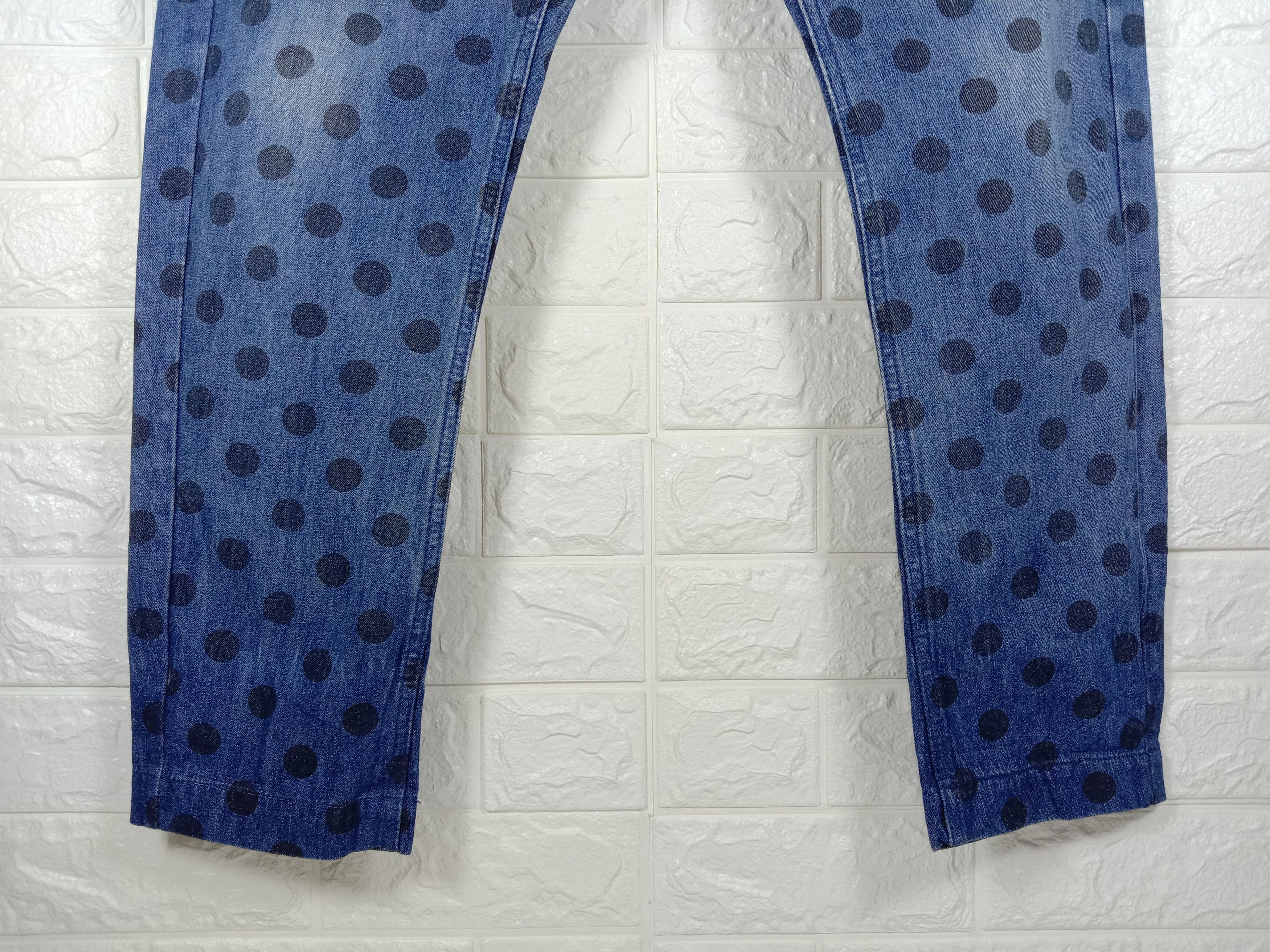 Japanese Brand Vintage Japanese Pou Dou Dou Polkadot Jeans Size 31" - 8 Thumbnail