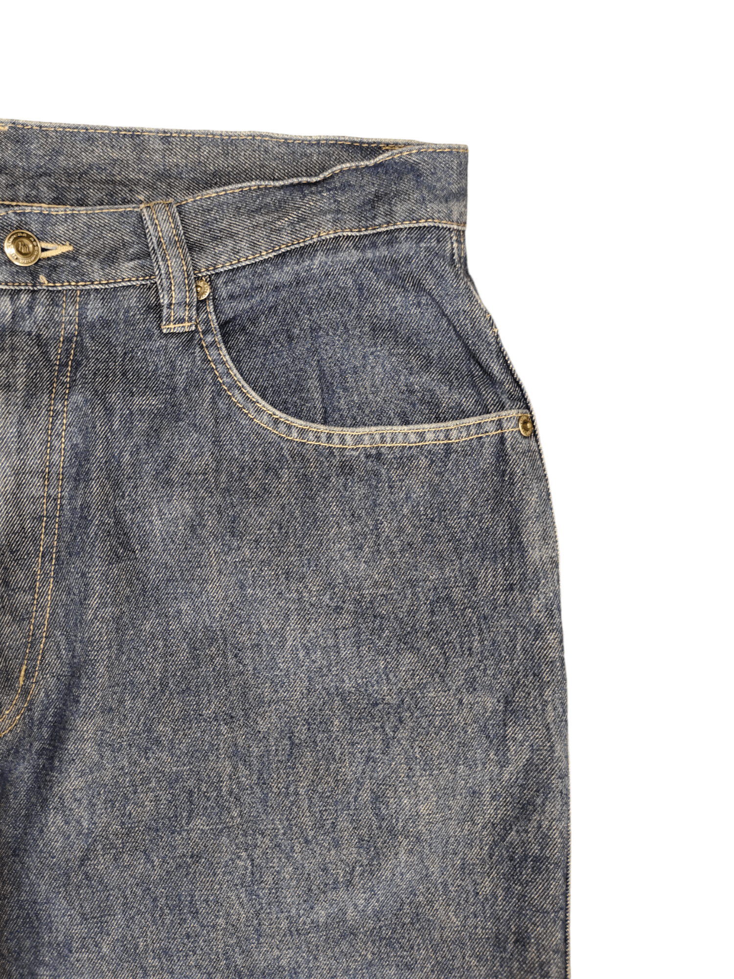 Rocawear Baggy Jeans Rocawear Distress Embroidered Wide Leg Denim Y2k Size US 35 - 9 Thumbnail