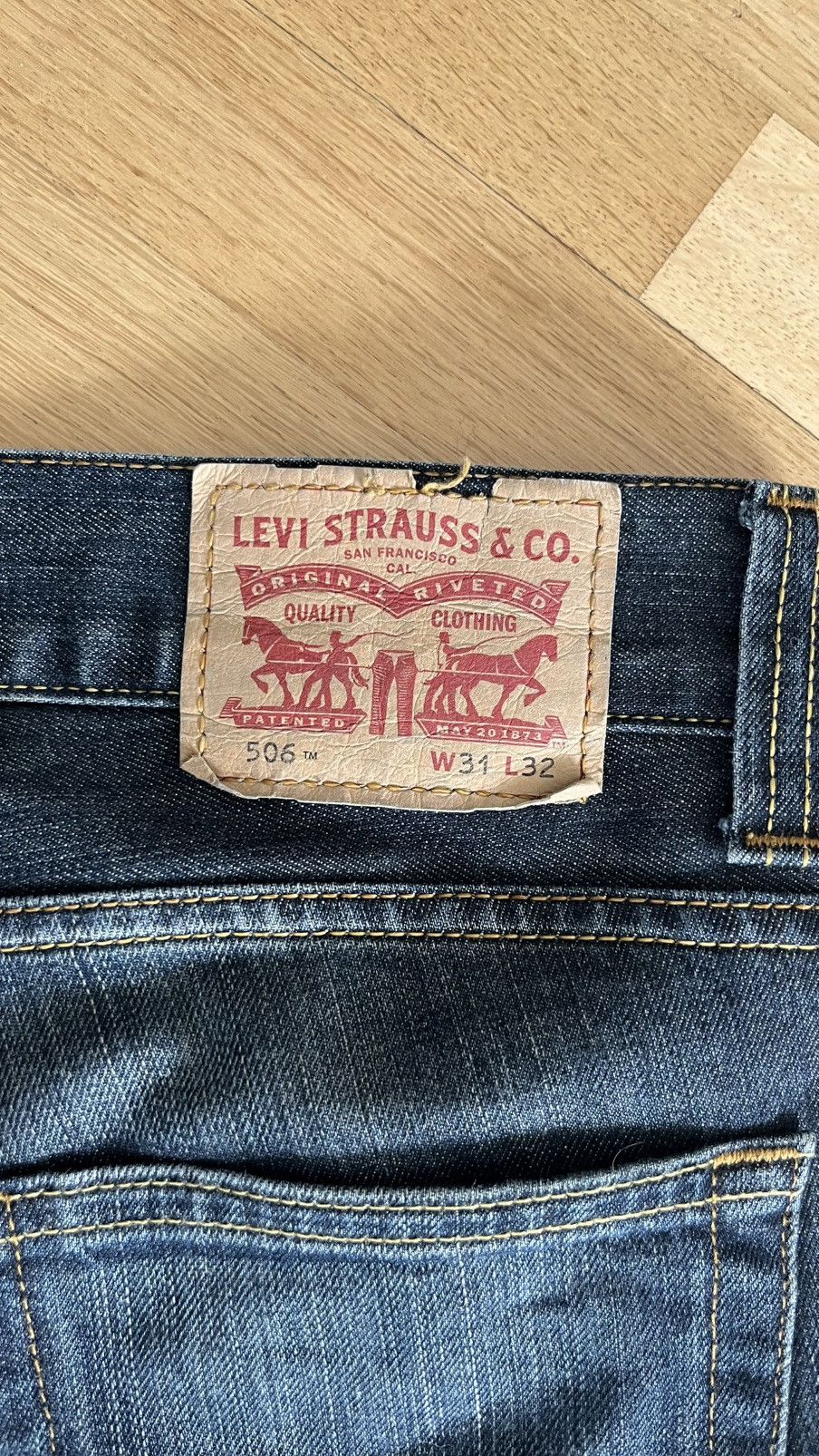 Levi's Vintage Clothing Levi’s 512 Bootcut Reworked Denim Size US 31 - 5 Thumbnail