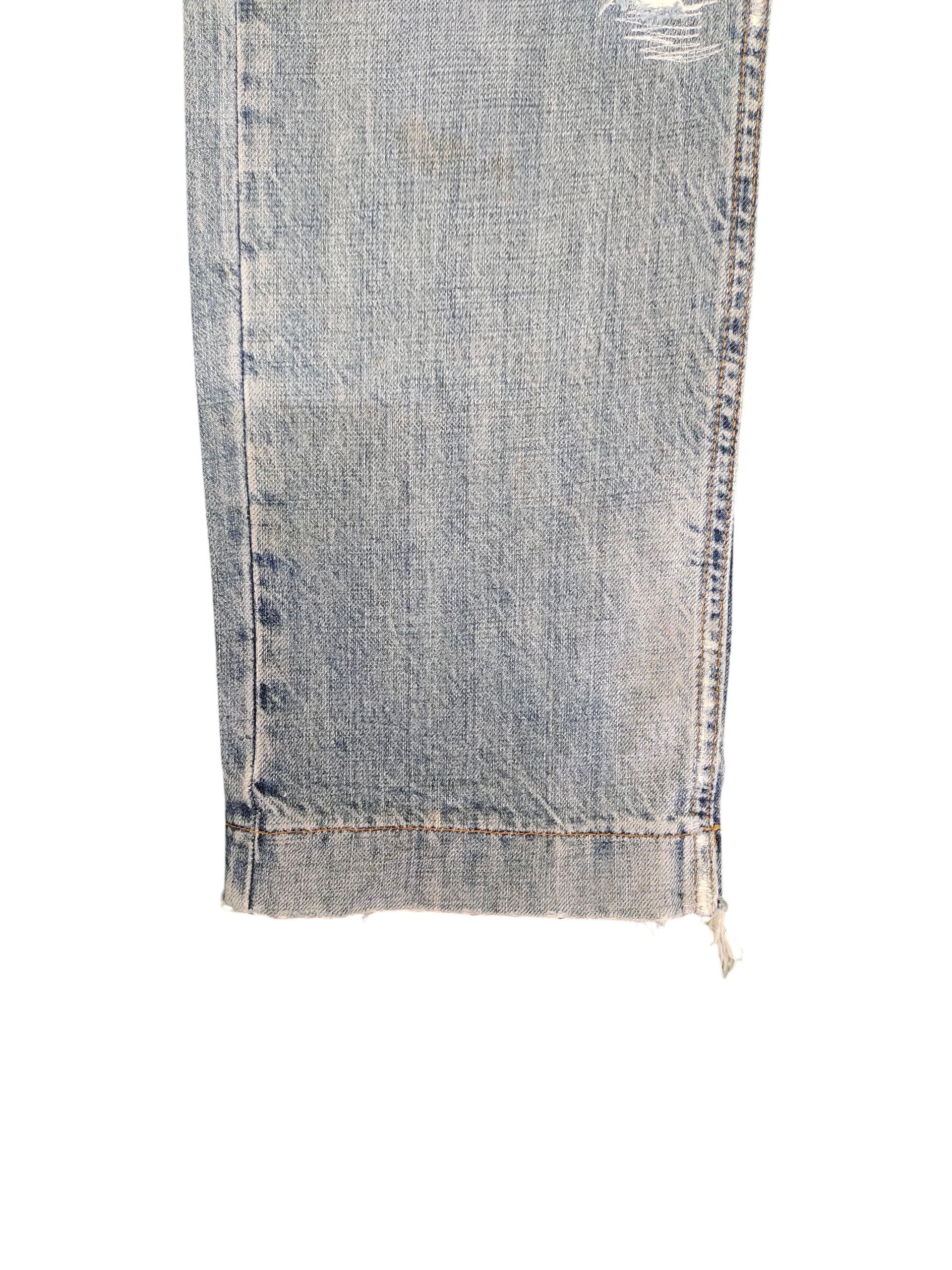 Dolce & Gabbana Vintage 90s Dolce & Gabbana Clawmark Distress Denim Jeans Size US 33 - 6 Thumbnail