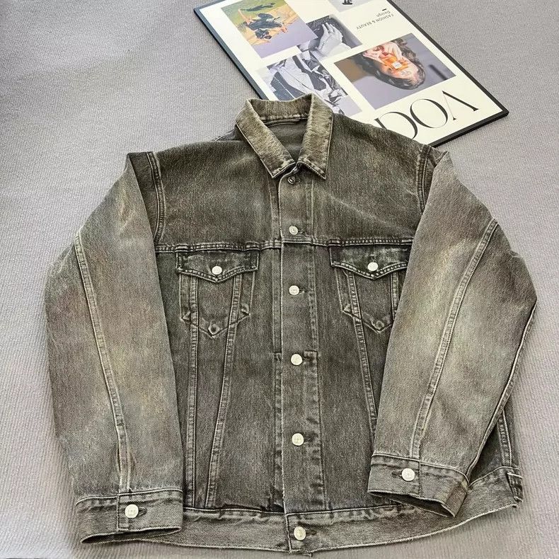 Balenciaga black denim jacket 2505-Nextarrow