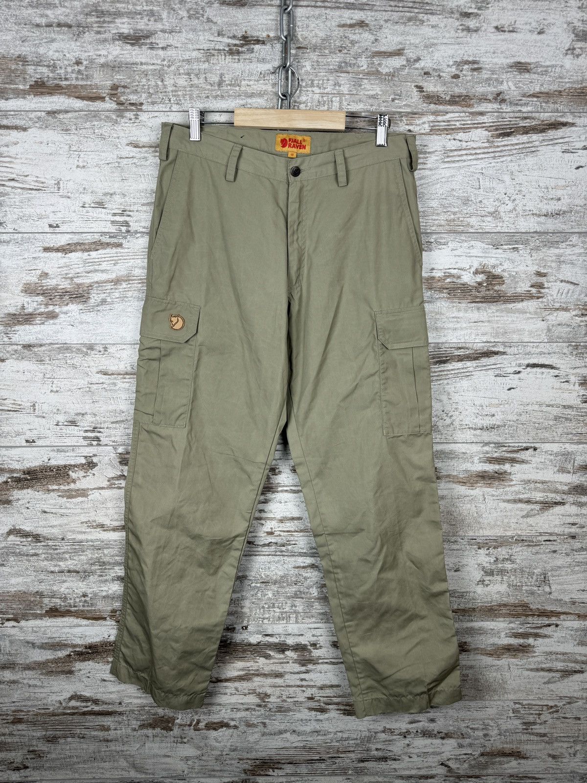 Fjallraven Mens Vintage FjallRaven g1000 cargo pants waxed Size US 30 / EU 46 - 2 Thumbnail