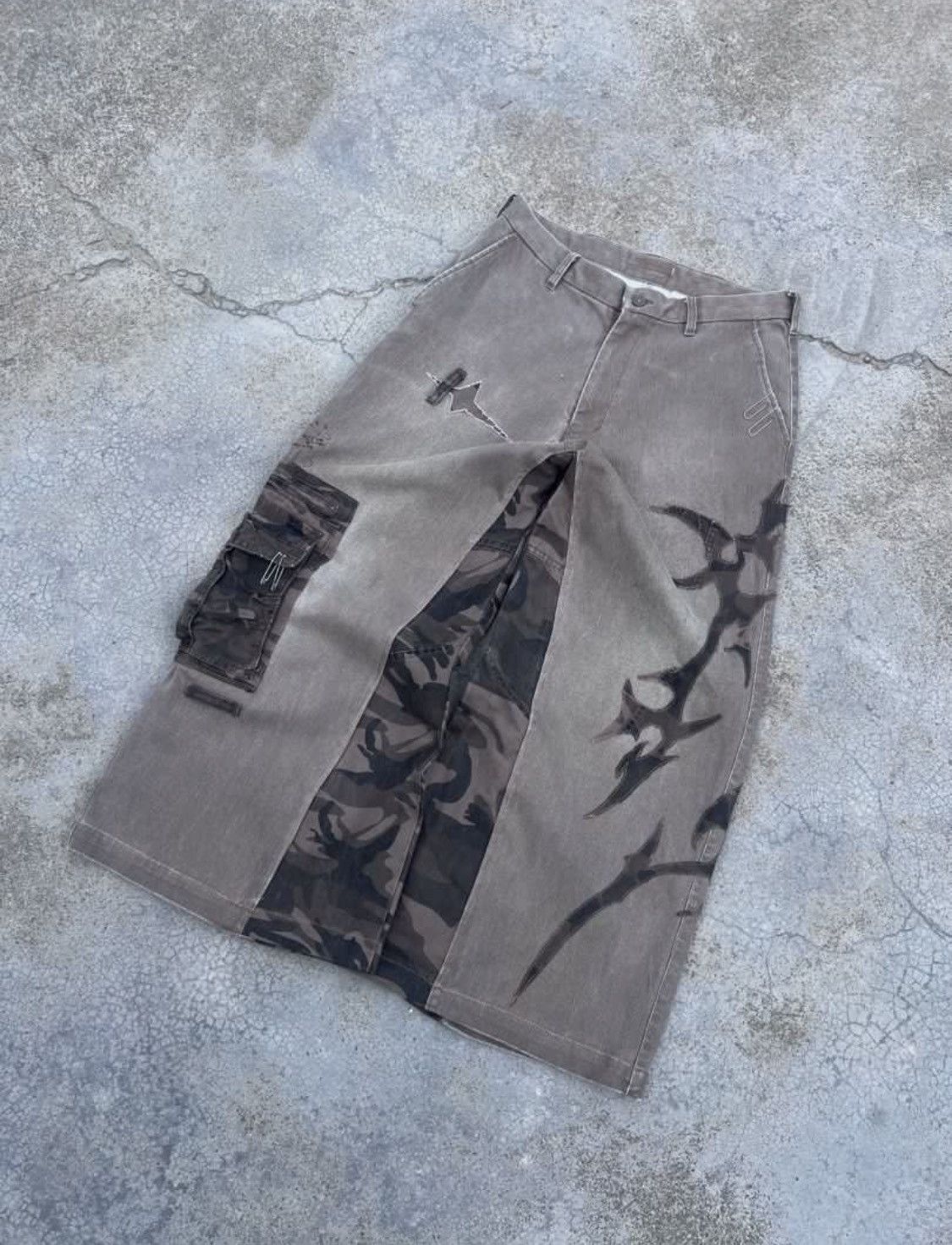 Japanese Brand Fulgurite coduroy rework Wide leg Baggy Size US 32 / EU 48 - 3 Thumbnail
