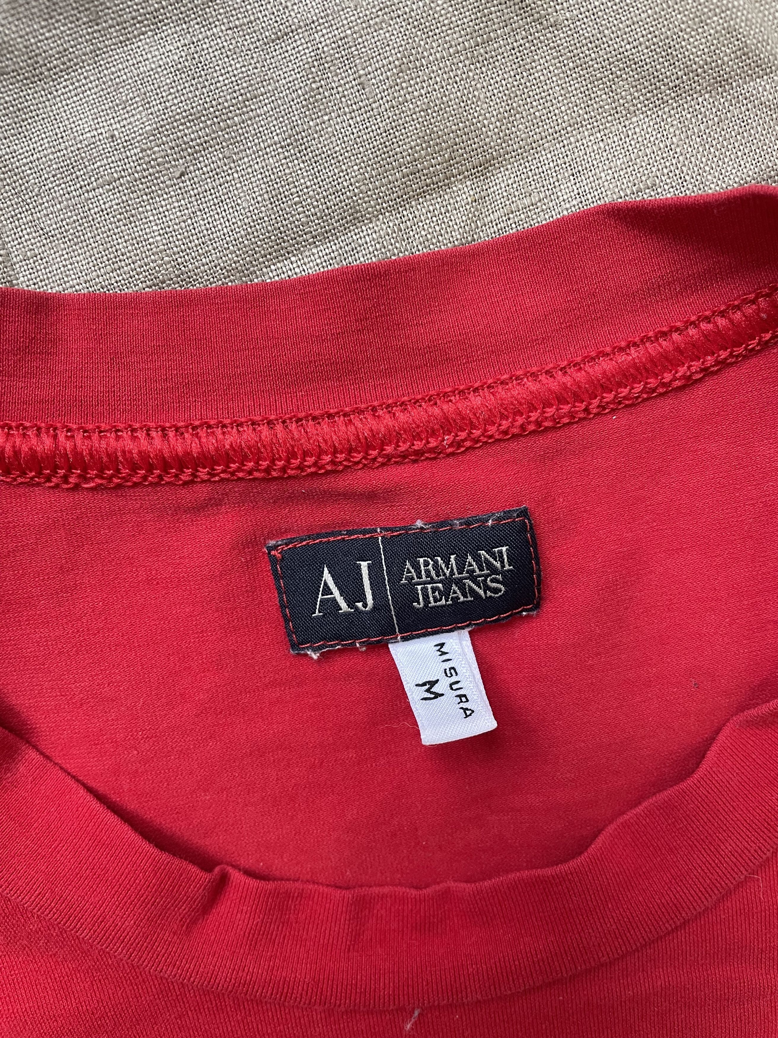 Armani Armani Jeans Vintage Japanese Big Logo T Shirt 6347AC Size M / US 6-8 / IT 42-44 - 4 Thumbnail