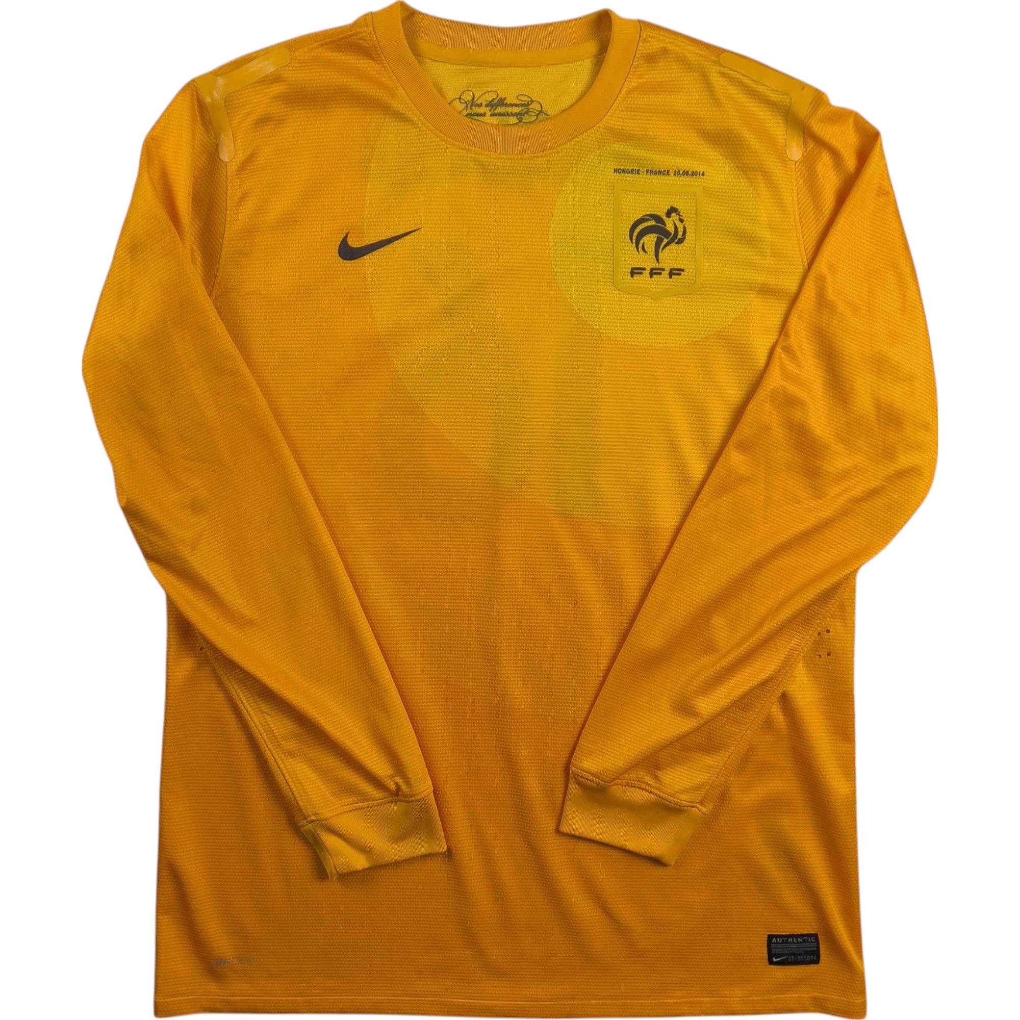Nike MATCH WORN France 2014 Nike GK Bouhaddi football jersey L Size US L / EU 52-54 / 3 - 2 Thumbnail