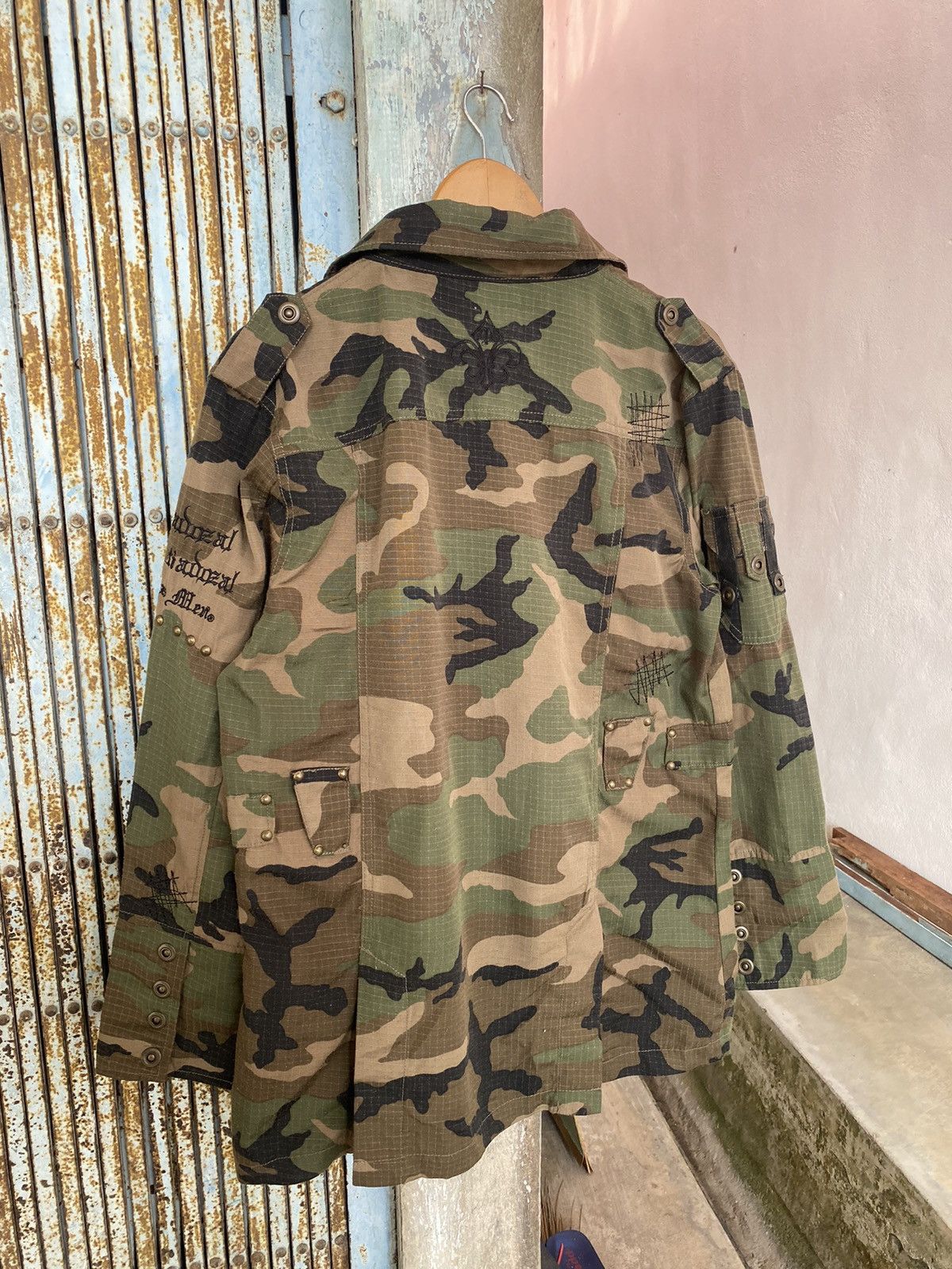 Japanese Brand Vintage Tactical Acid Jazz Men Camo Jacket Size US L / EU 52-54 / 3 - 2 Thumbnail