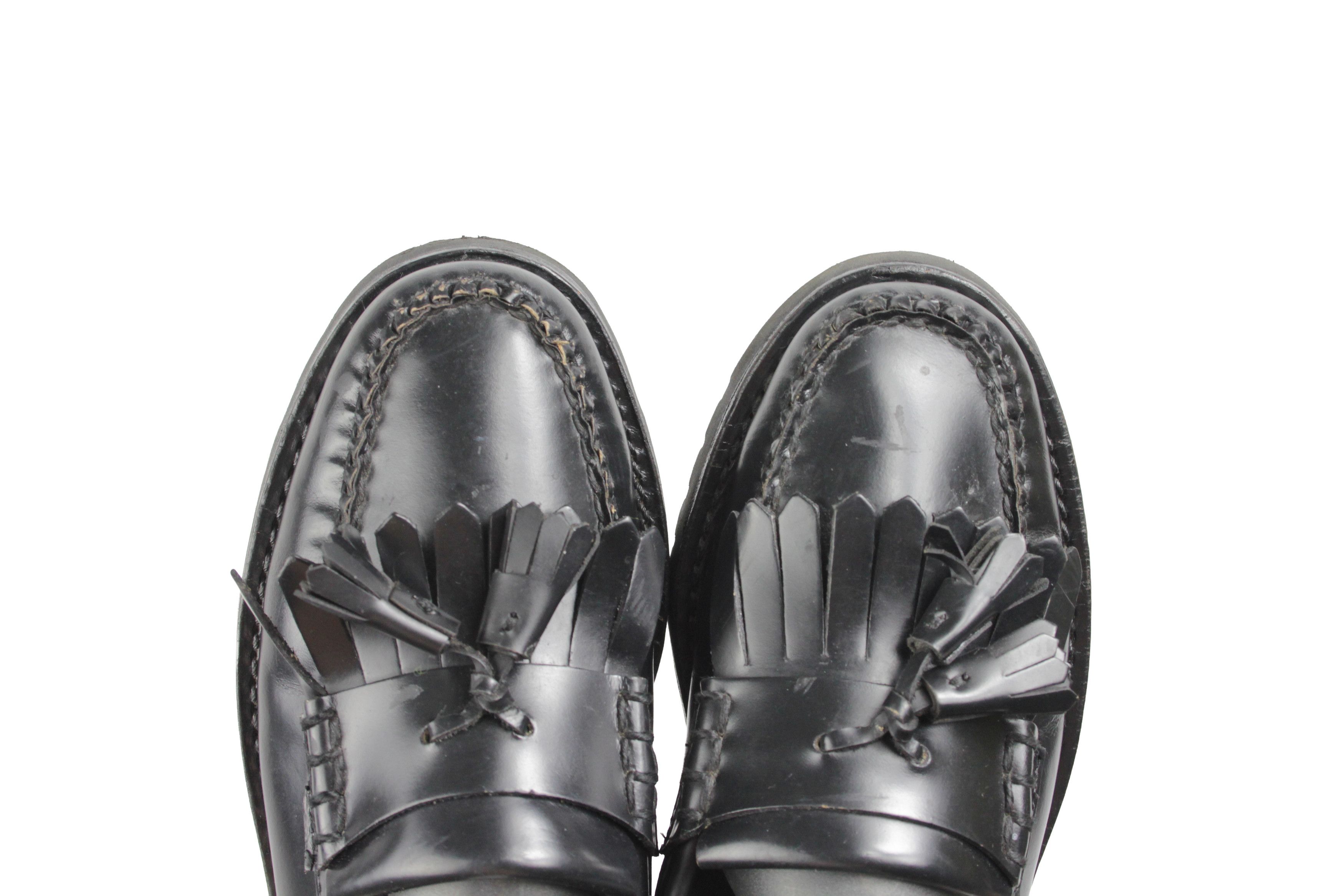 G.H. Bass & Co. Weejuns 90S Esther Kiltie Tassel Lug Sole Patent Loafers Size US 8 / IT 38 - 6 Thumbnail