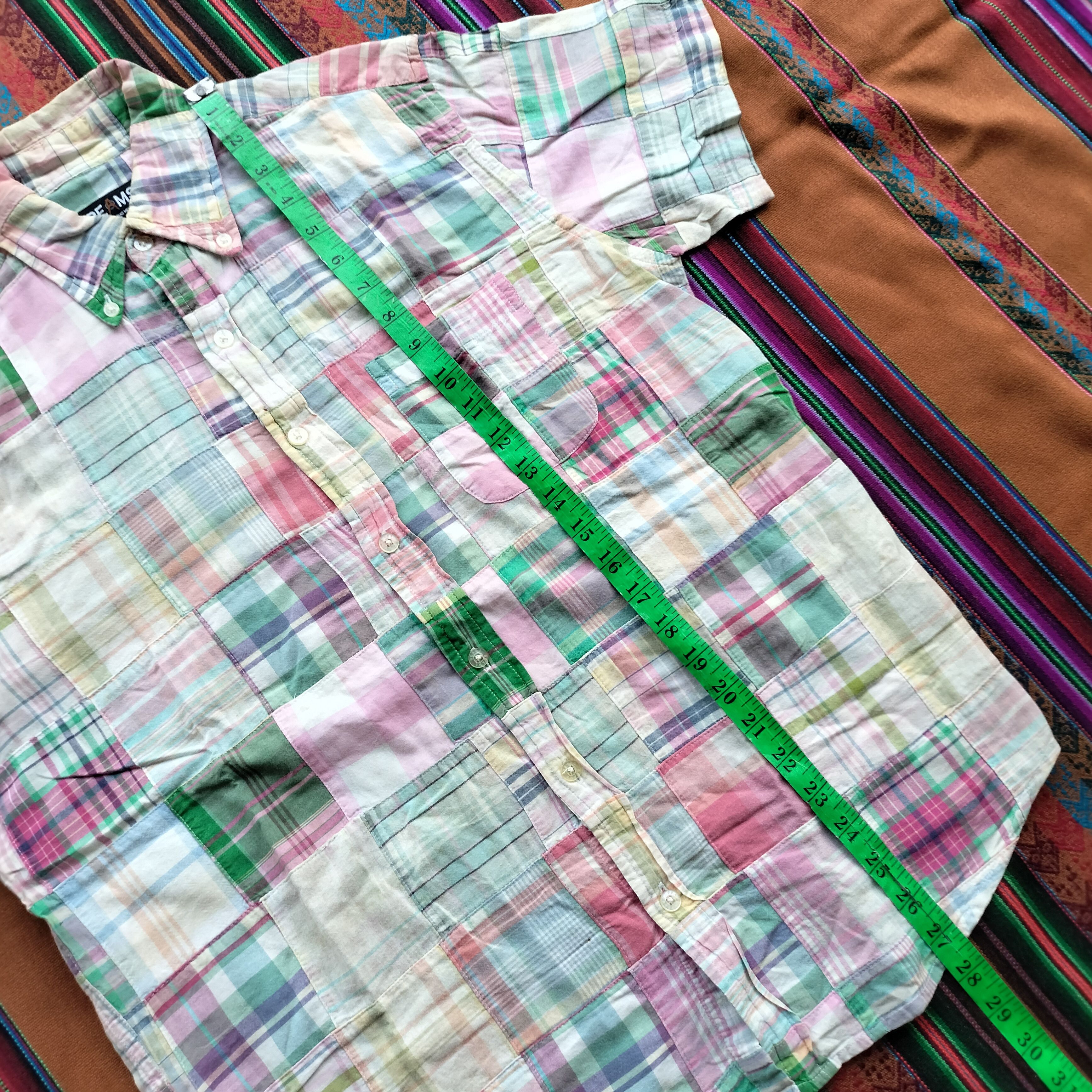 Beams Plus Beams plus patchwork ss shirt Size US S / EU 44-46 / 1 - 15 Thumbnail