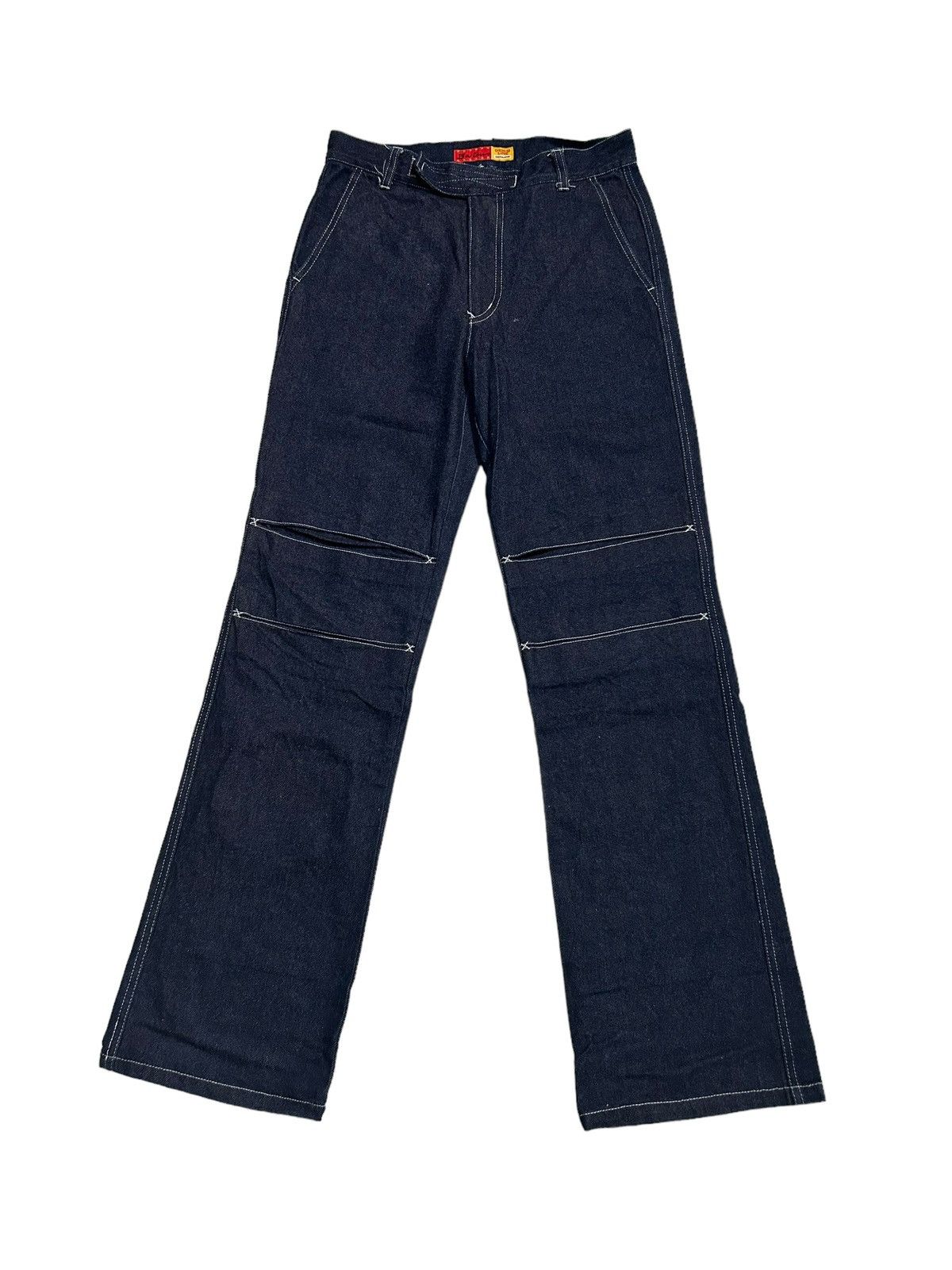 Japanese Brand × Kapital × Vintage Flare Japanese brand Ba-tsu Club Div Vintage Denim Rare☠️ 🎌☠️ Size US 28 / EU 44 - 2 Thumbnail