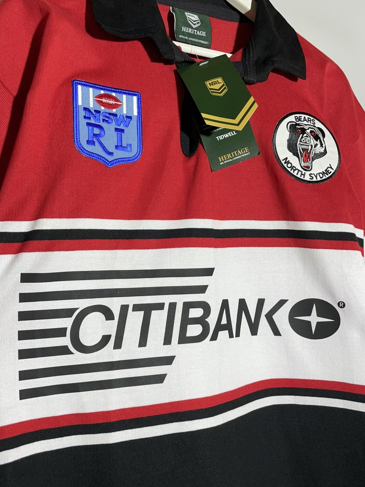 Vintage NWT North Sydney Bears 1994 Vintage Rugby Jersey Size US S / EU 44-46 / 1 - 5 Thumbnail