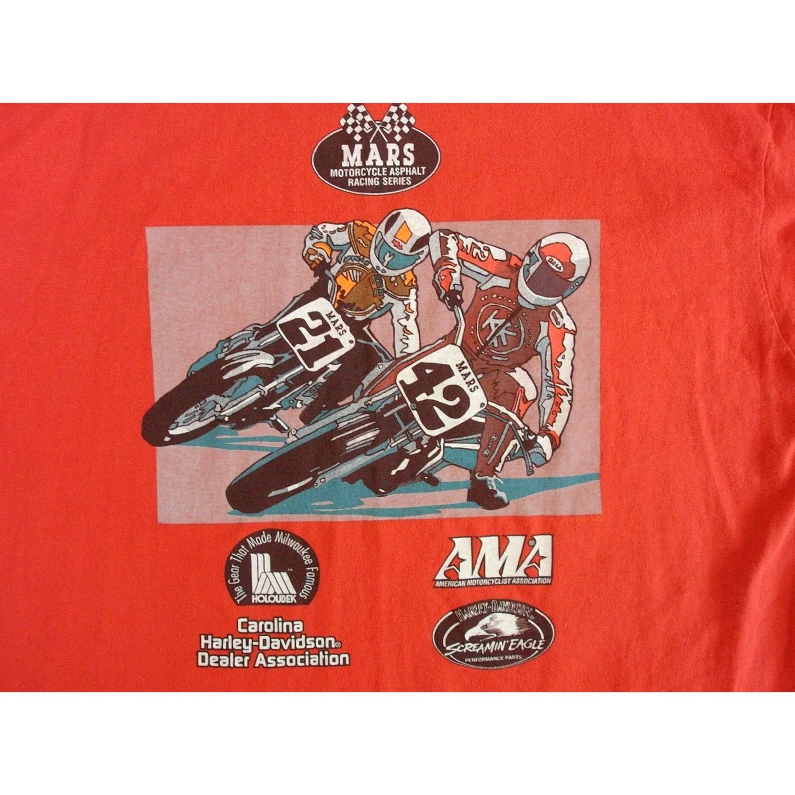 Harley Davidson Harley-Davidson Motorcycle Asphalt Racing Series Shirt Mens XL Mars Daytonna Size US XL / EU 56 / 4 - 7 Thumbnail