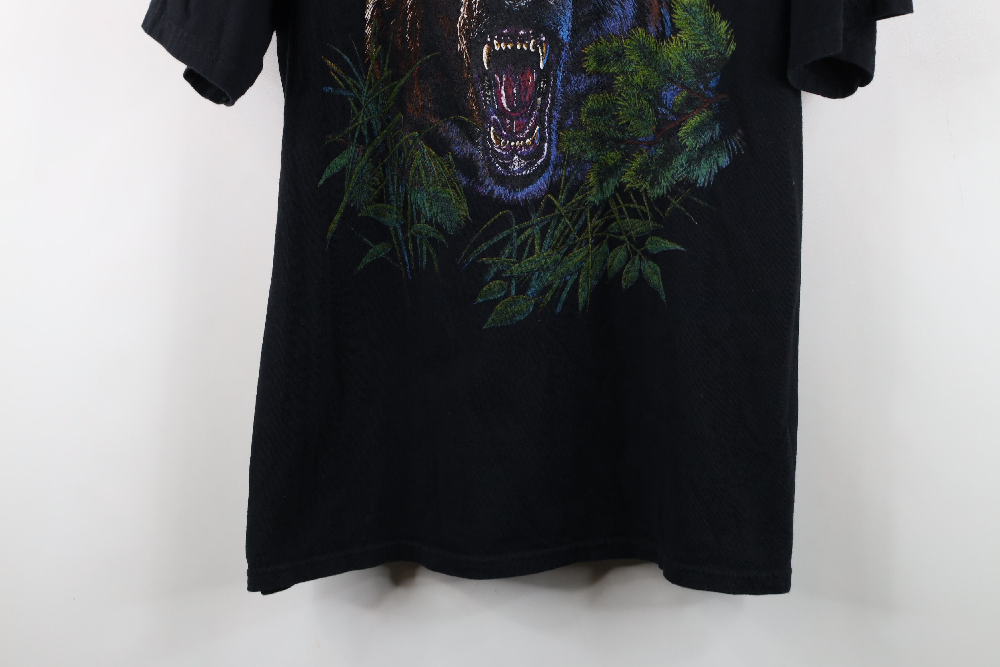 Vintage Vintage 90s Streetwear Bear Just Bite Me T-Shirt Black Size US XL / EU 56 / 4 - 3 Thumbnail