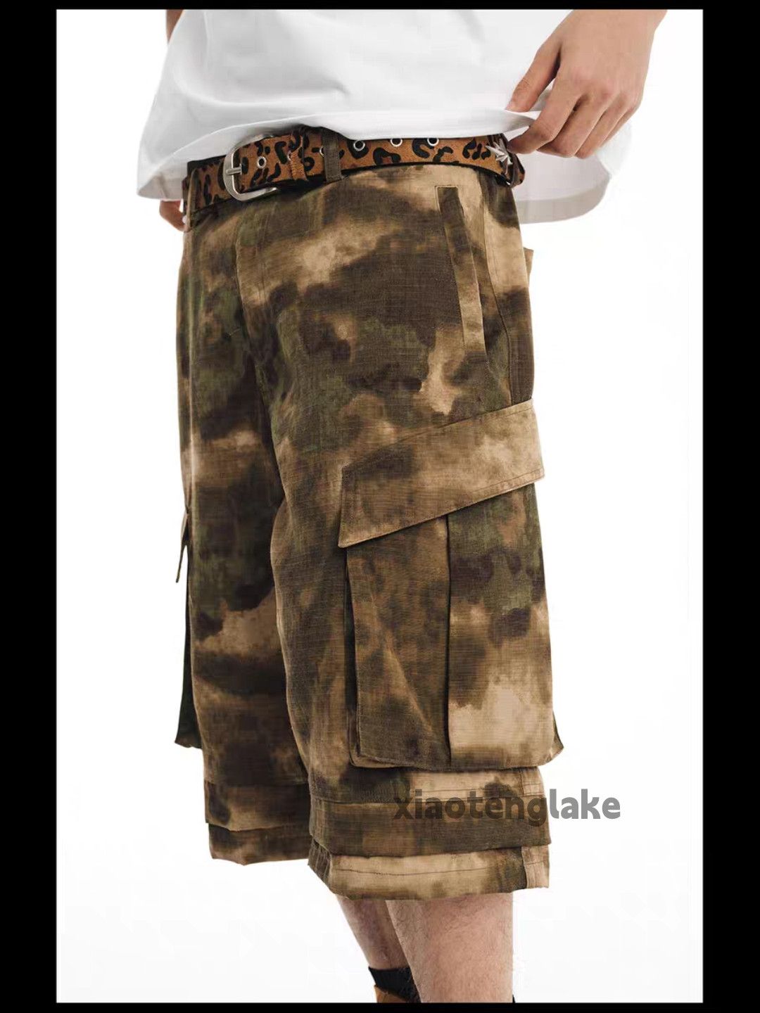 Designer × Japanese Brand × Vintage Utility outdoor workwear tie dye military camo pants Size US 34 / EU 50 - 5 Thumbnail