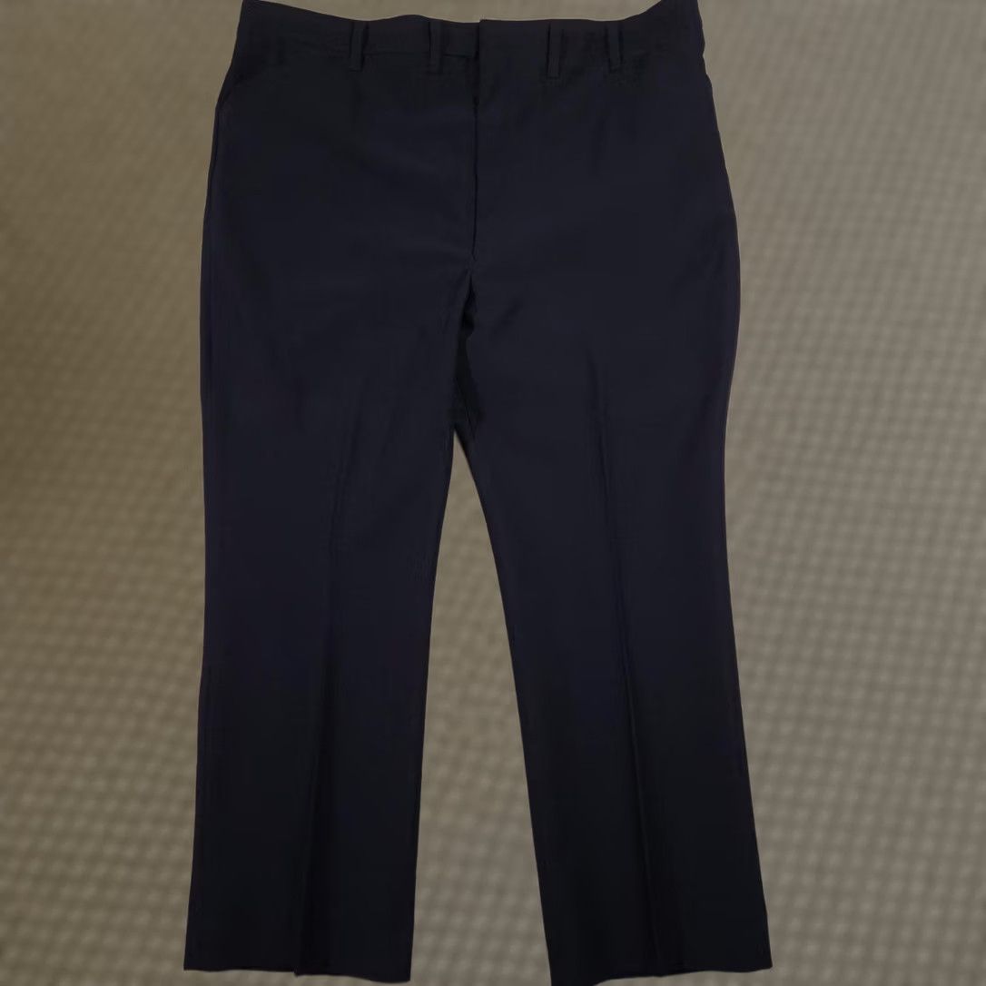 Wrangler Wrangler Dress Pants Mens 42 Blue Microfiber Flat Front Uniform Work USA Dress Pants Mens 42 Blue Microfiber Flat Front Uniform Work USA Size US 42 / EU 58 - 1 Thumbnail