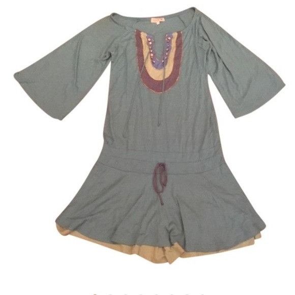 Other LaROK Blue & Green drawstring Romper Size M / US 6-8 / IT 42-44 - 3 Thumbnail