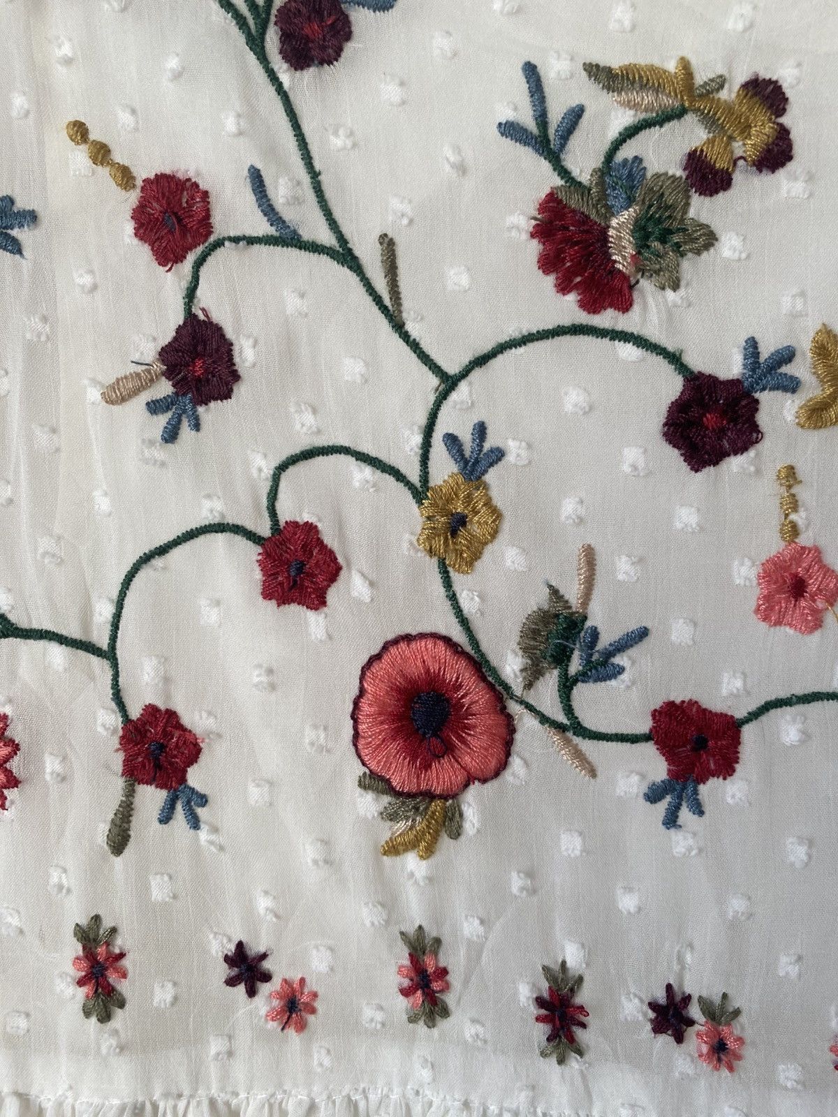 Zara Zara Trafuluc Collection Embroided Lace Flower Mini Dress Size M / US 6-8 / IT 42-44 - 2 Thumbnail