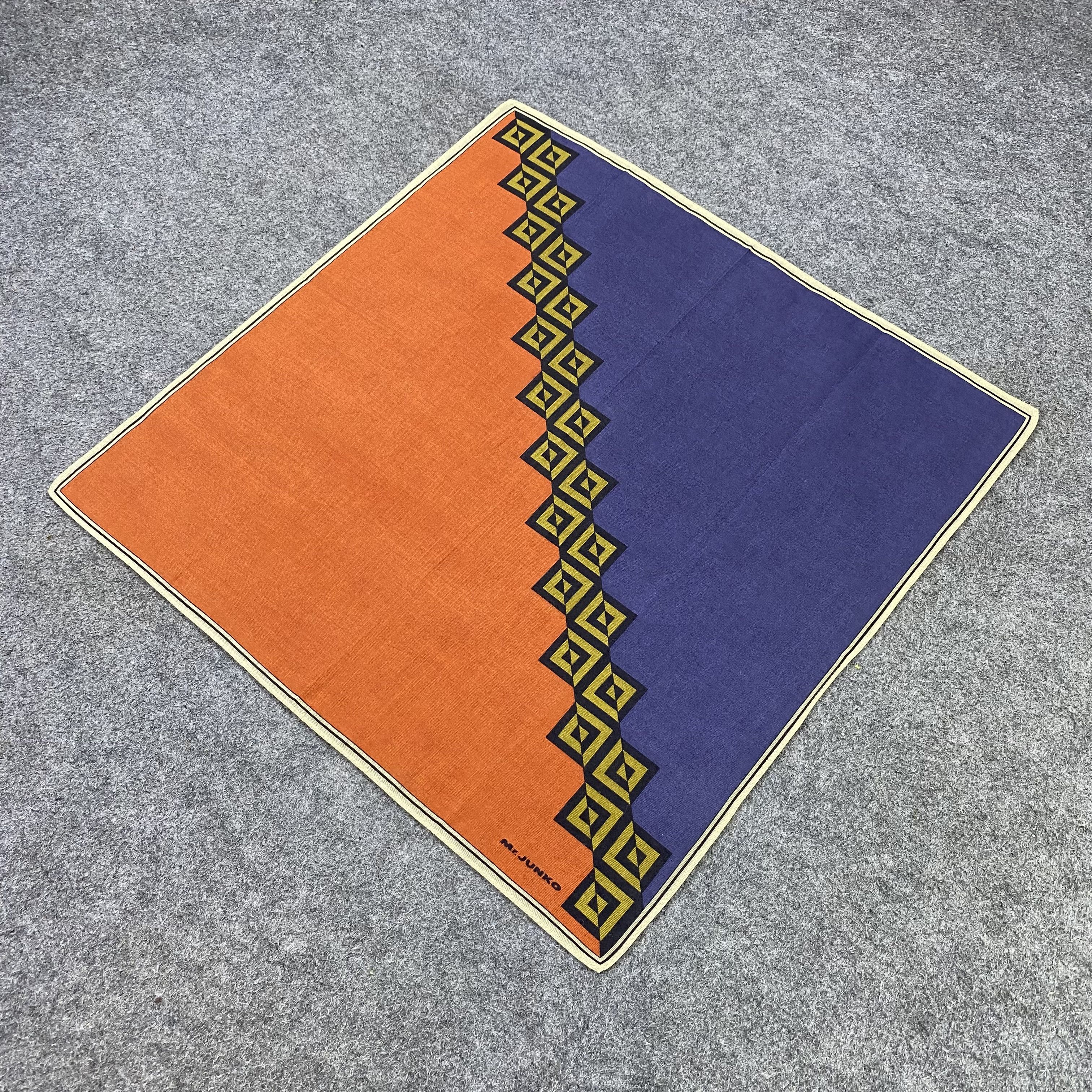 Japanese Brand Mr.Junko Handkerchief Neckerchief Bandana-B2023 Size ONE SIZE - 4 Thumbnail