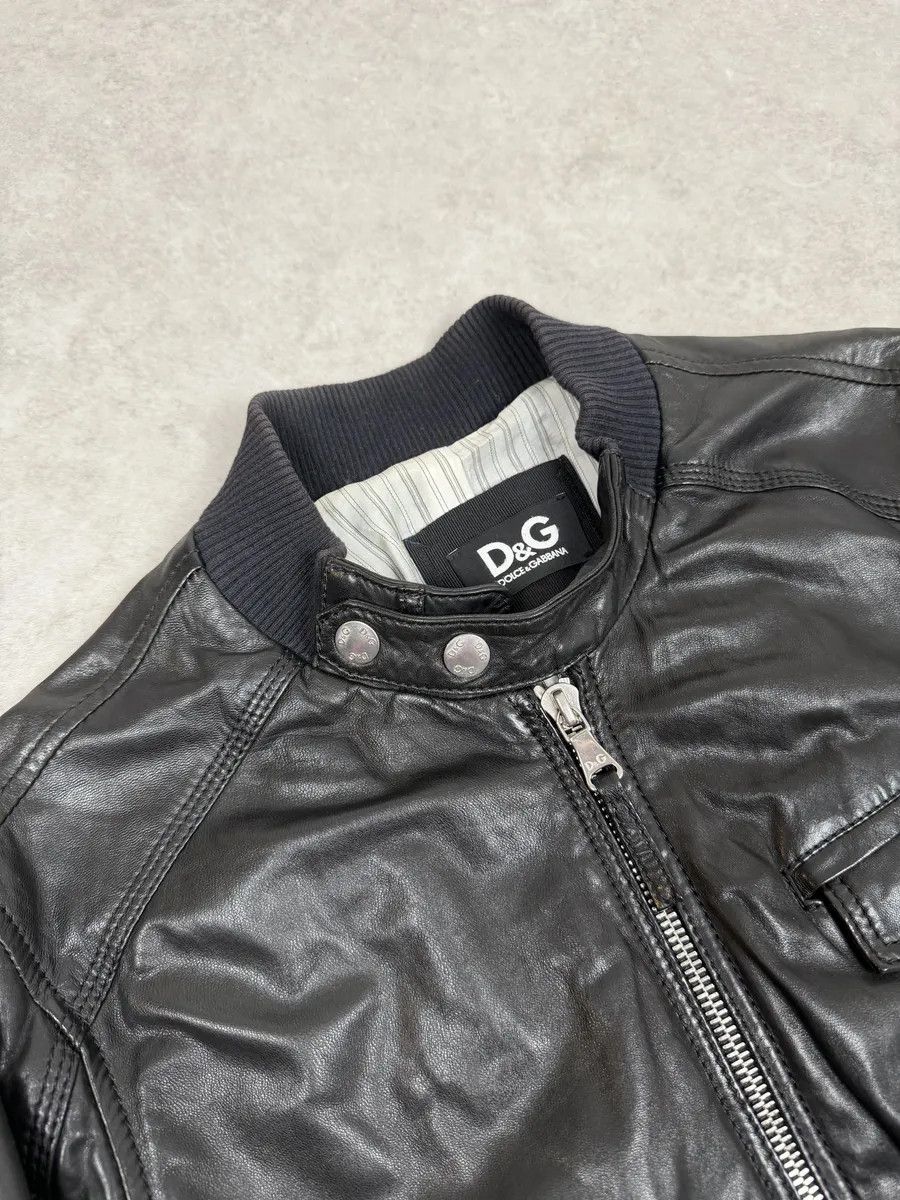 Dolce & Gabbana 2000s Dolce & Gabbana Spy Black Leather Jacket Size US M / EU 48-50 / 2 - 9 Thumbnail