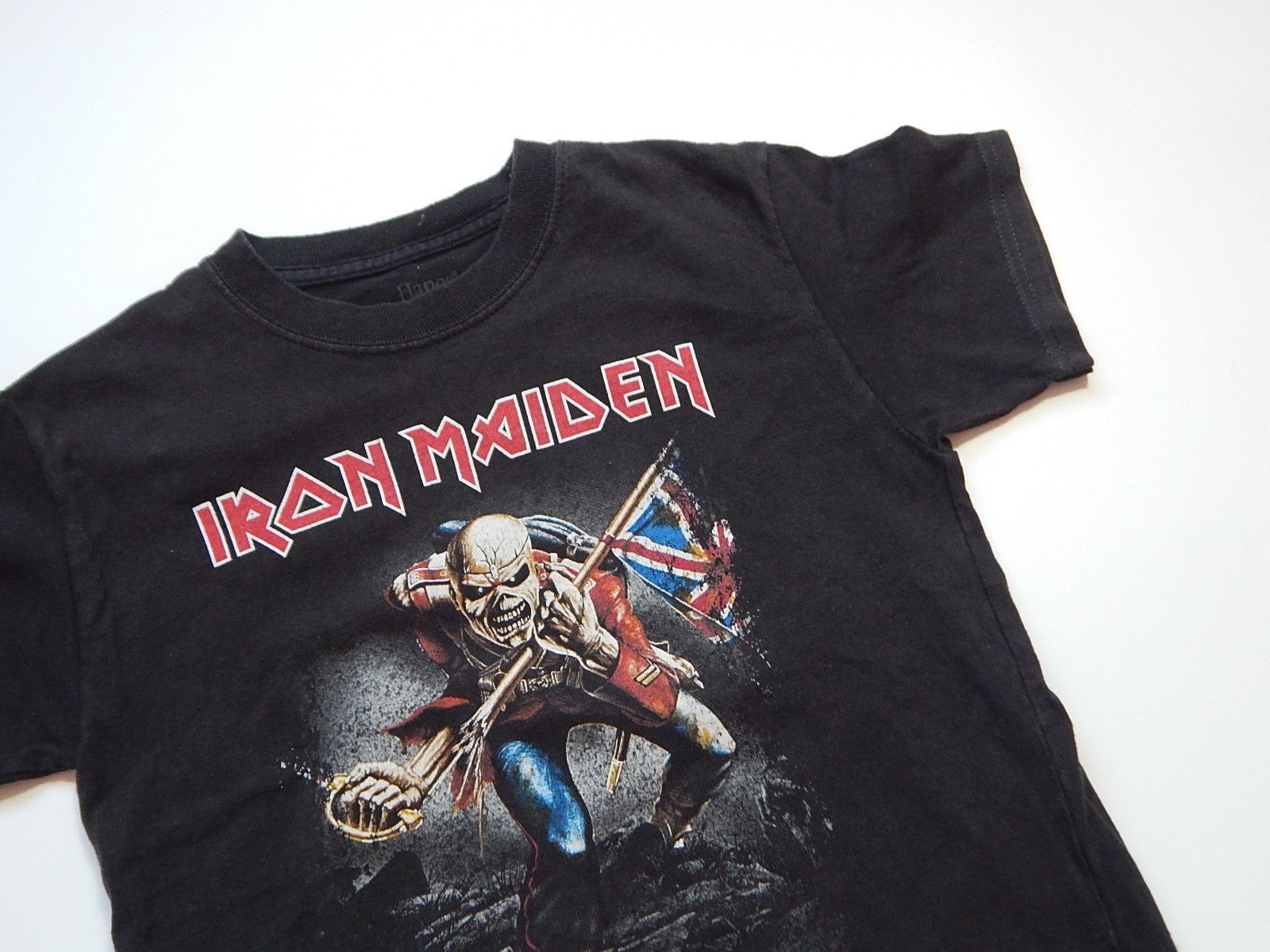 Band Tees vintage iron maiden metal rock band kids age 7-8 hanes tee Size XXS / US 00 / IT 34 - 2 Thumbnail