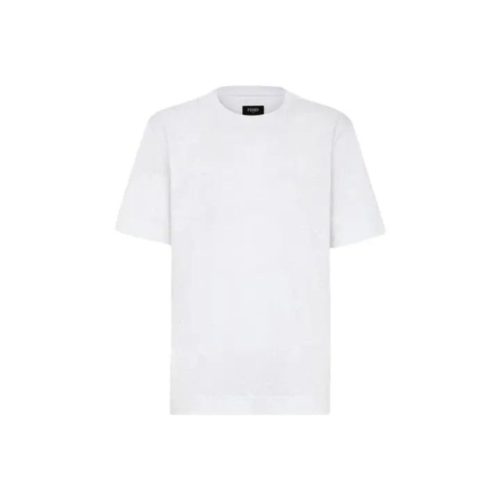Fendi Fendi Men's White Short Sleeve T-Shirt 0079 Size US XL / EU 56 / 4 - 1 Thumbnail