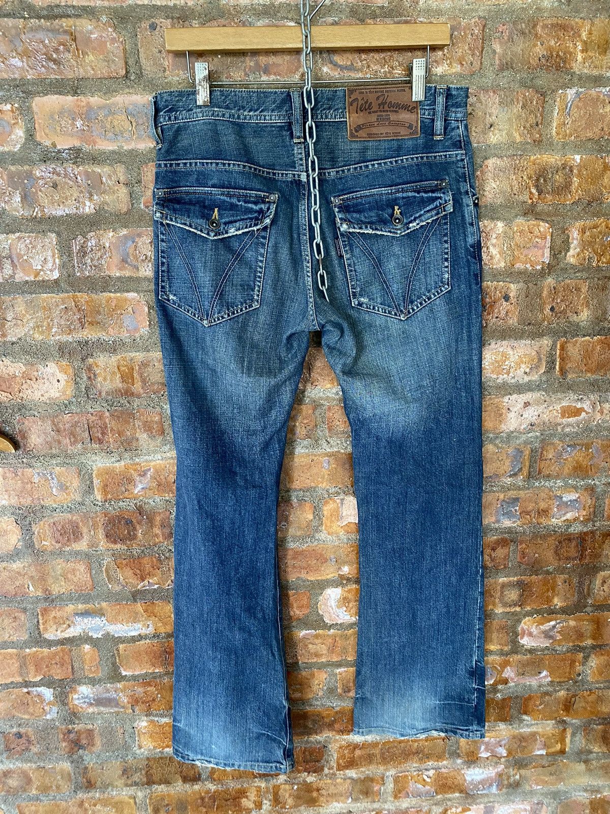 Kiminori Morishita 2000s TETE HOMME Flare and distressed pants Size US 32 / EU 48 - 10 Thumbnail