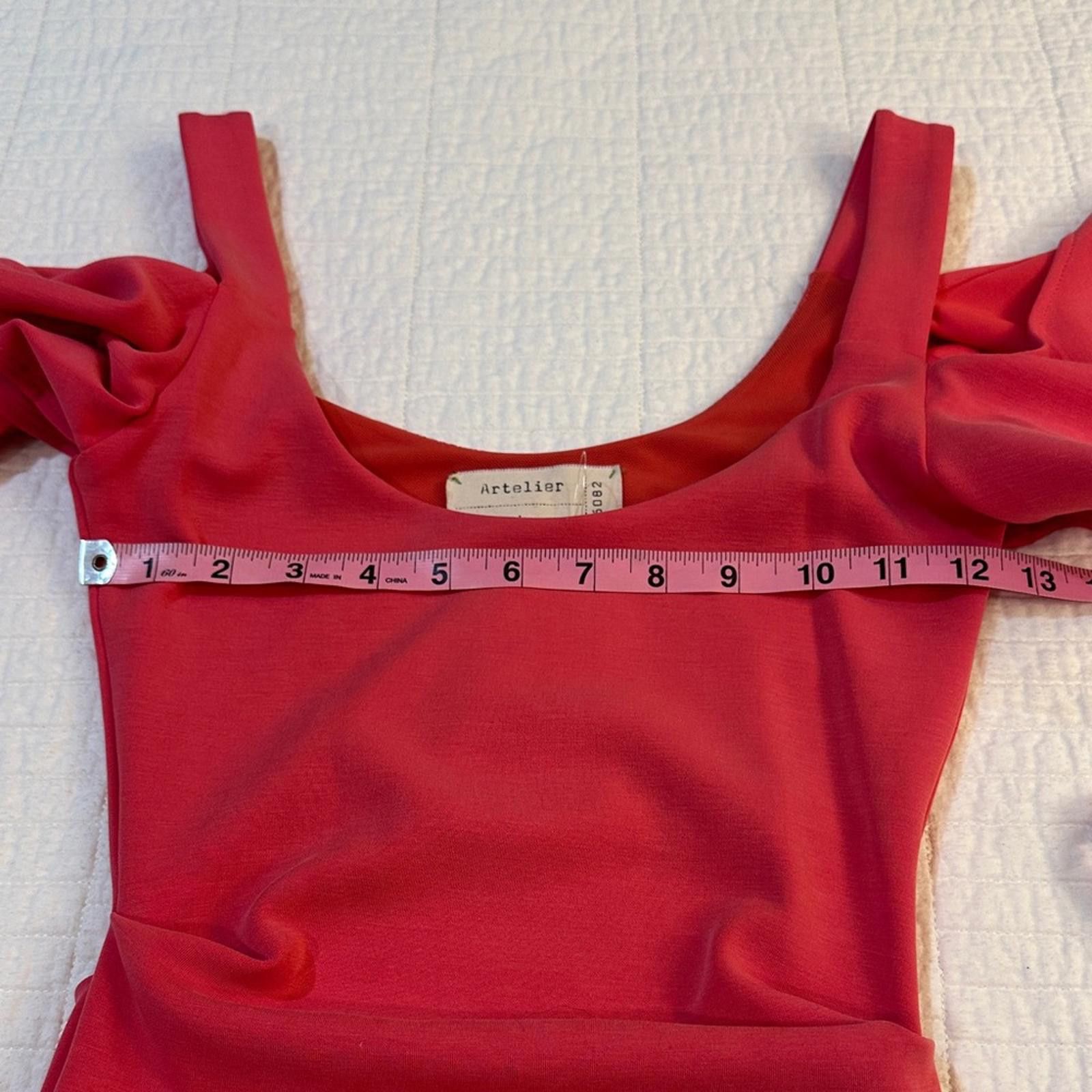Other Artelier Nicole Miller sz 0 Pink Off-Shoulder Dress $295.00 Size XS / US 0-2 / IT 36-38 - 5 Thumbnail