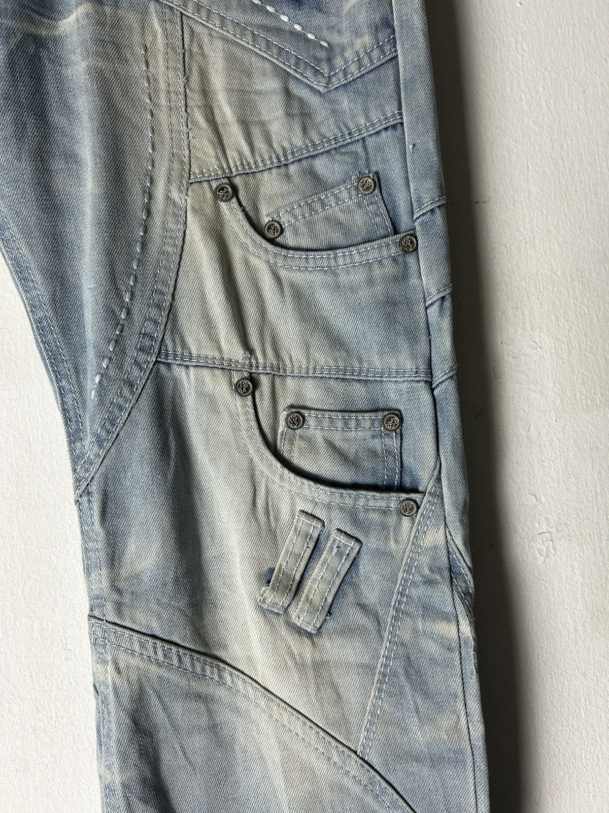 Japanese Brand Blue Jeans Rag Famous Denim Multipocket Japan Style Size US 35 - 4 Thumbnail