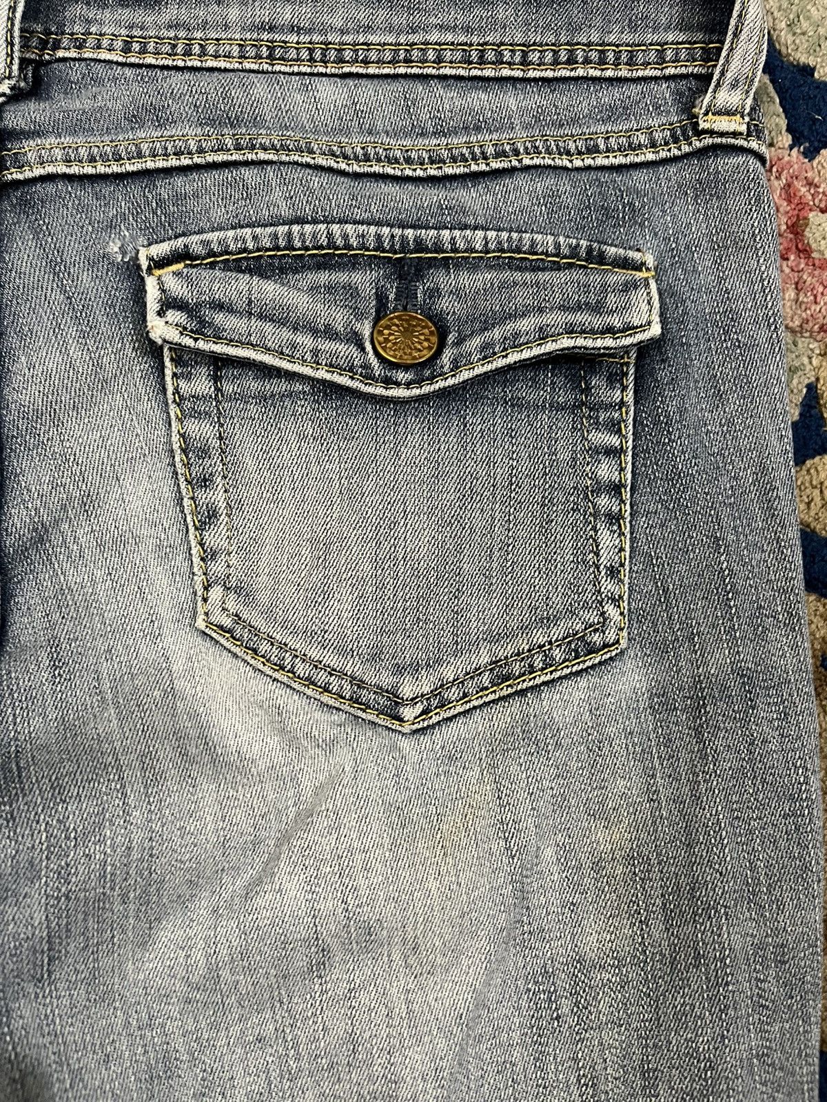 Jun Takahashi Vintage Uniqlo Style Up Flare Denim Size US 34 / EU 50 - 11 Thumbnail